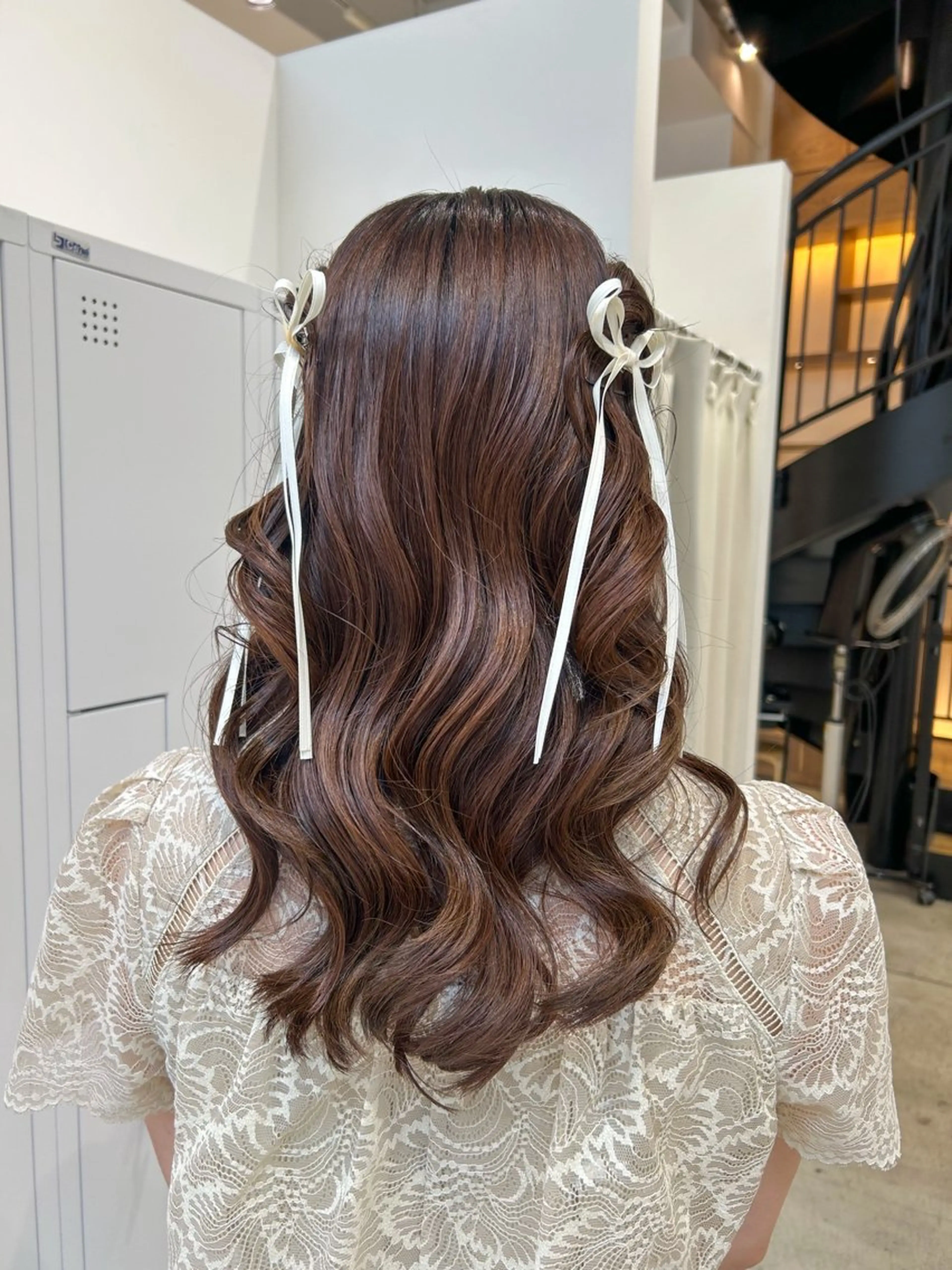 ロング カラー ヘアアレンジ ヘアセット yuka .のヘアスタイル