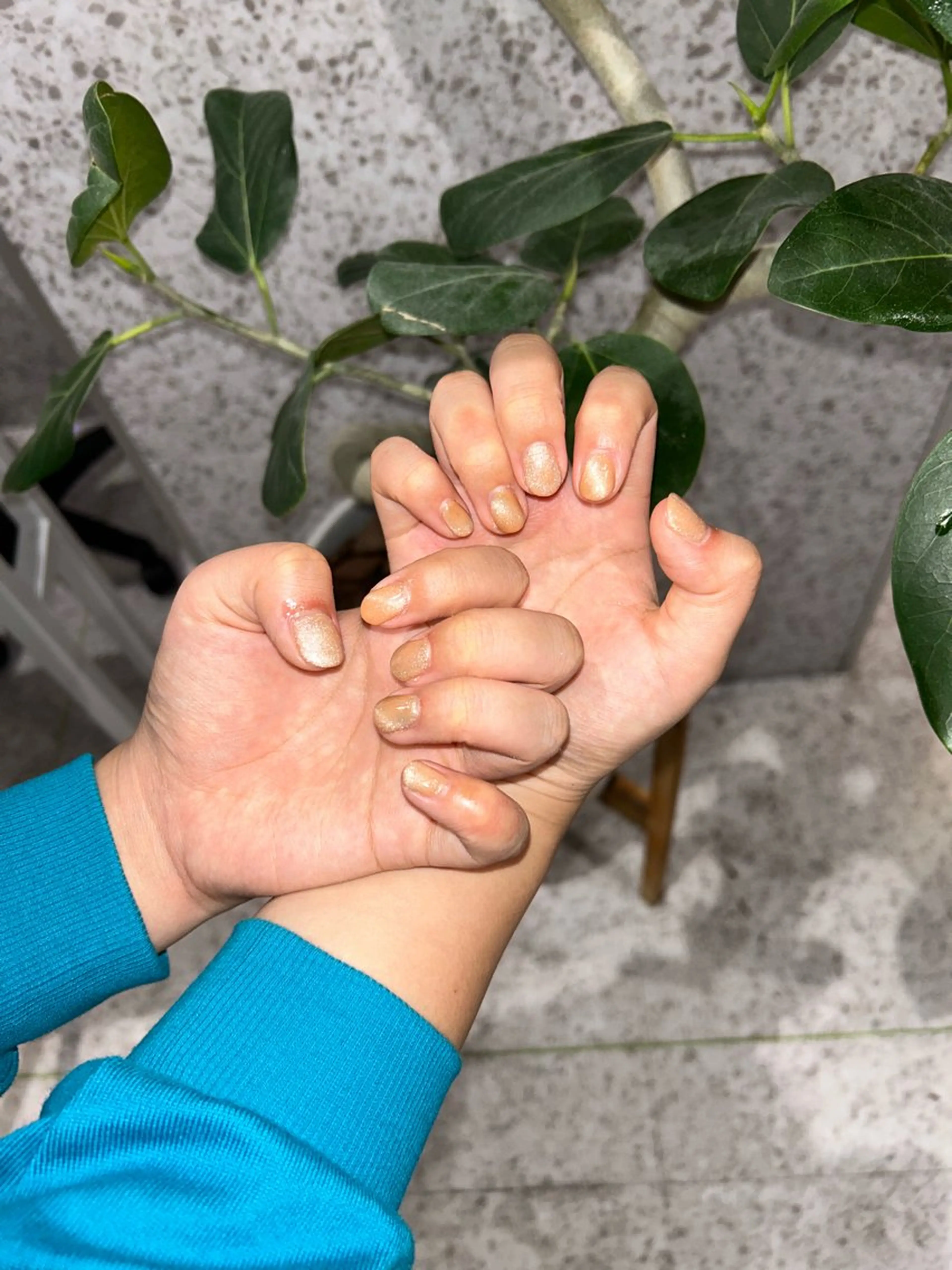 ネイル 成人式 長さ出し 韓国ネイル マグネットネイル ショートネイル ハンドネイル ♡ハイトーン★ ネイル/しの♡のヘアスタイル