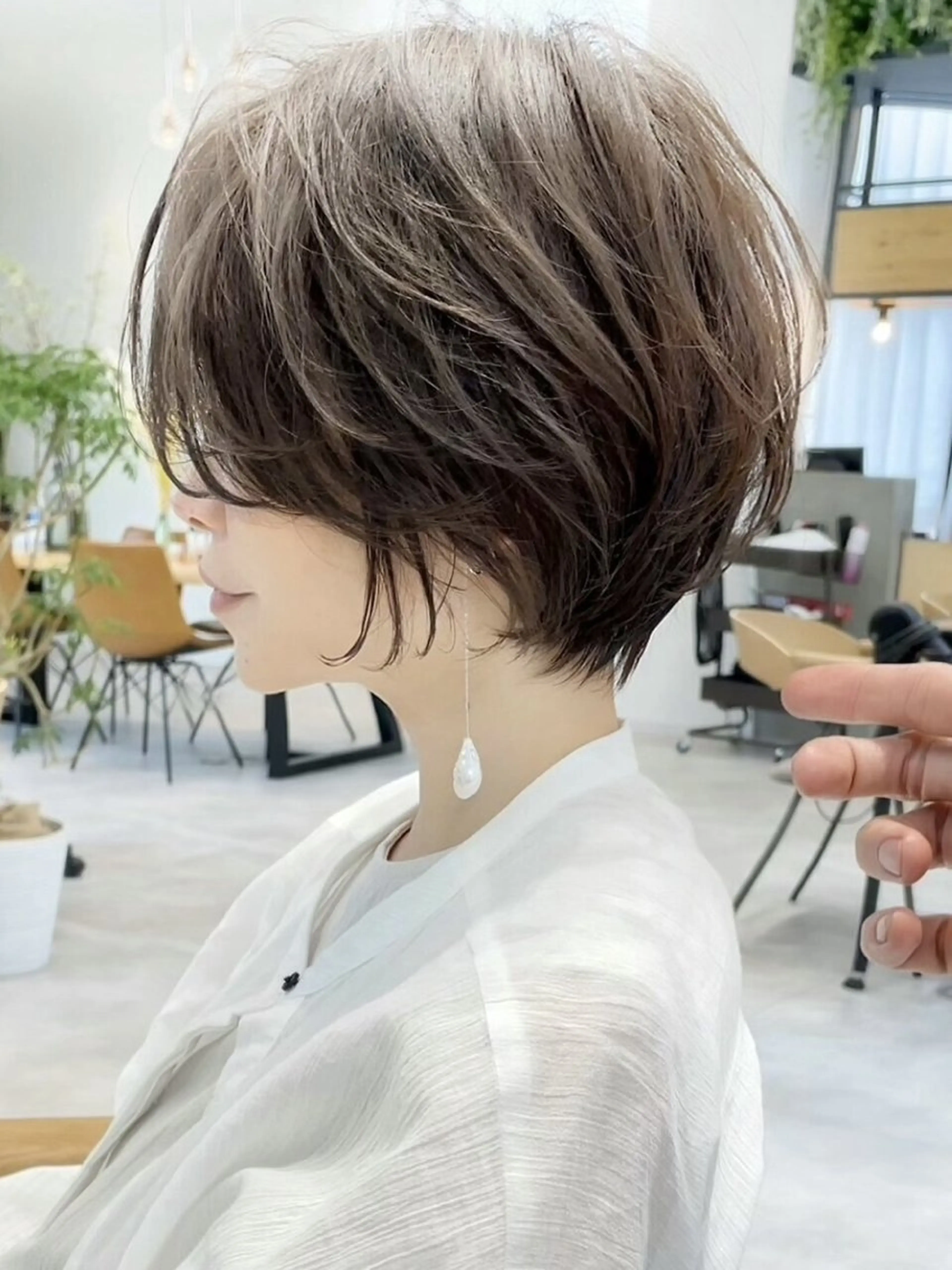 ショート カラー ヘアアレンジ ⭐️銀座/ショート/ 艶カラー/りょうがのヘアスタイル