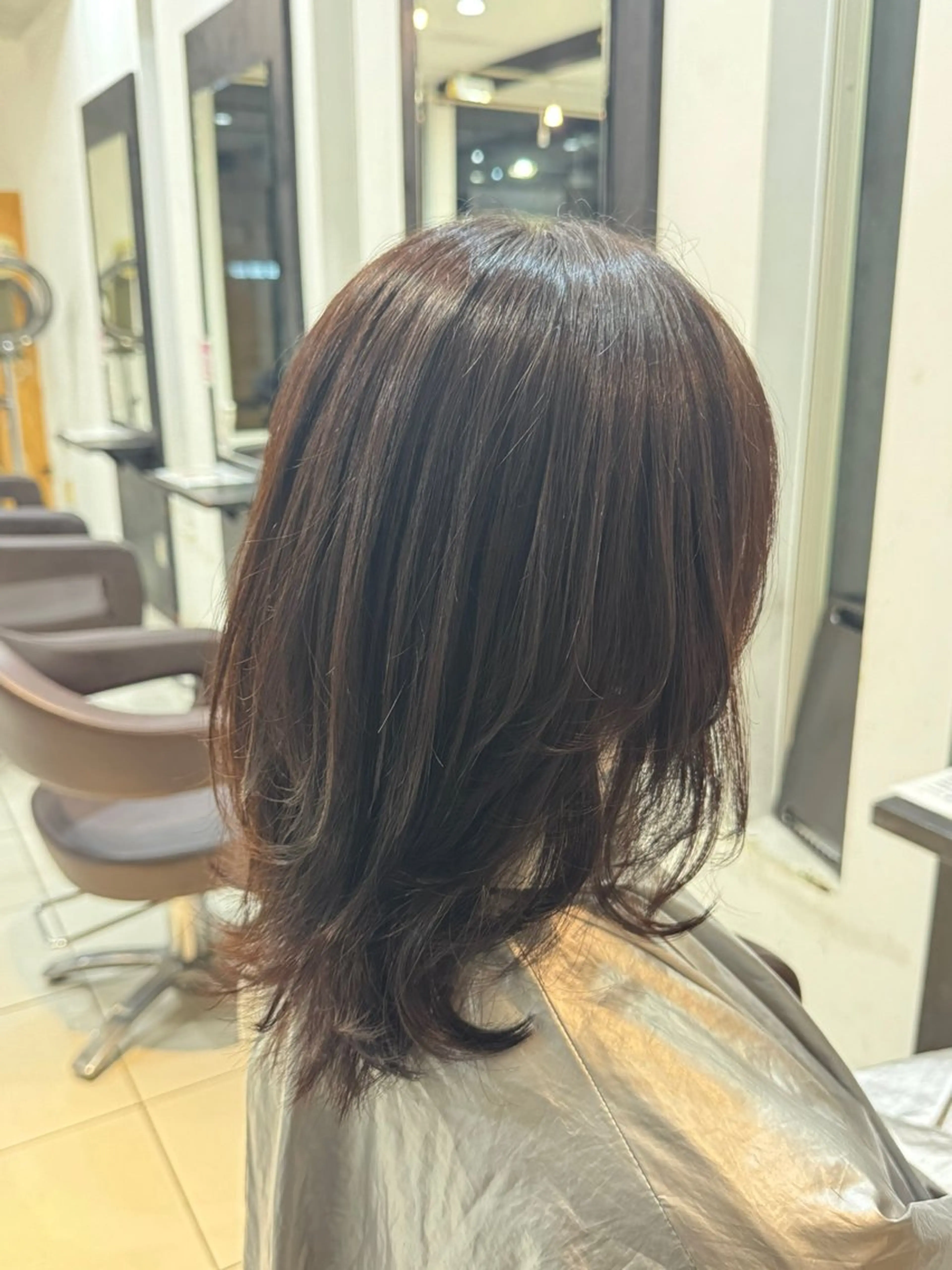 ミディアム カラー 仲田 慶貢のヘアスタイル