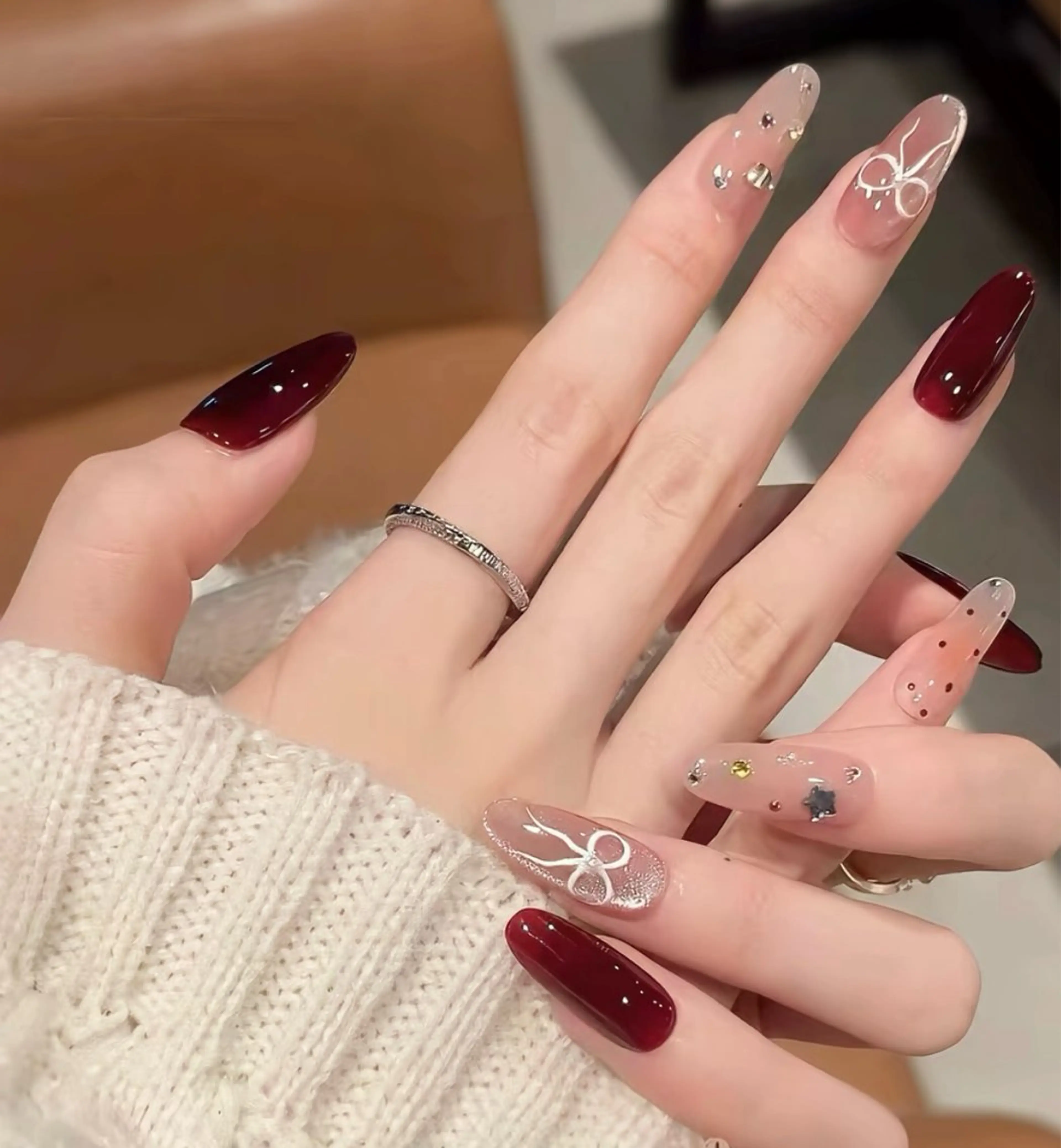 ネイル 長さ出し フットネイル ジェルネイル マグネットネイル 持ち込み YMT NailStudioのネイルデザイン