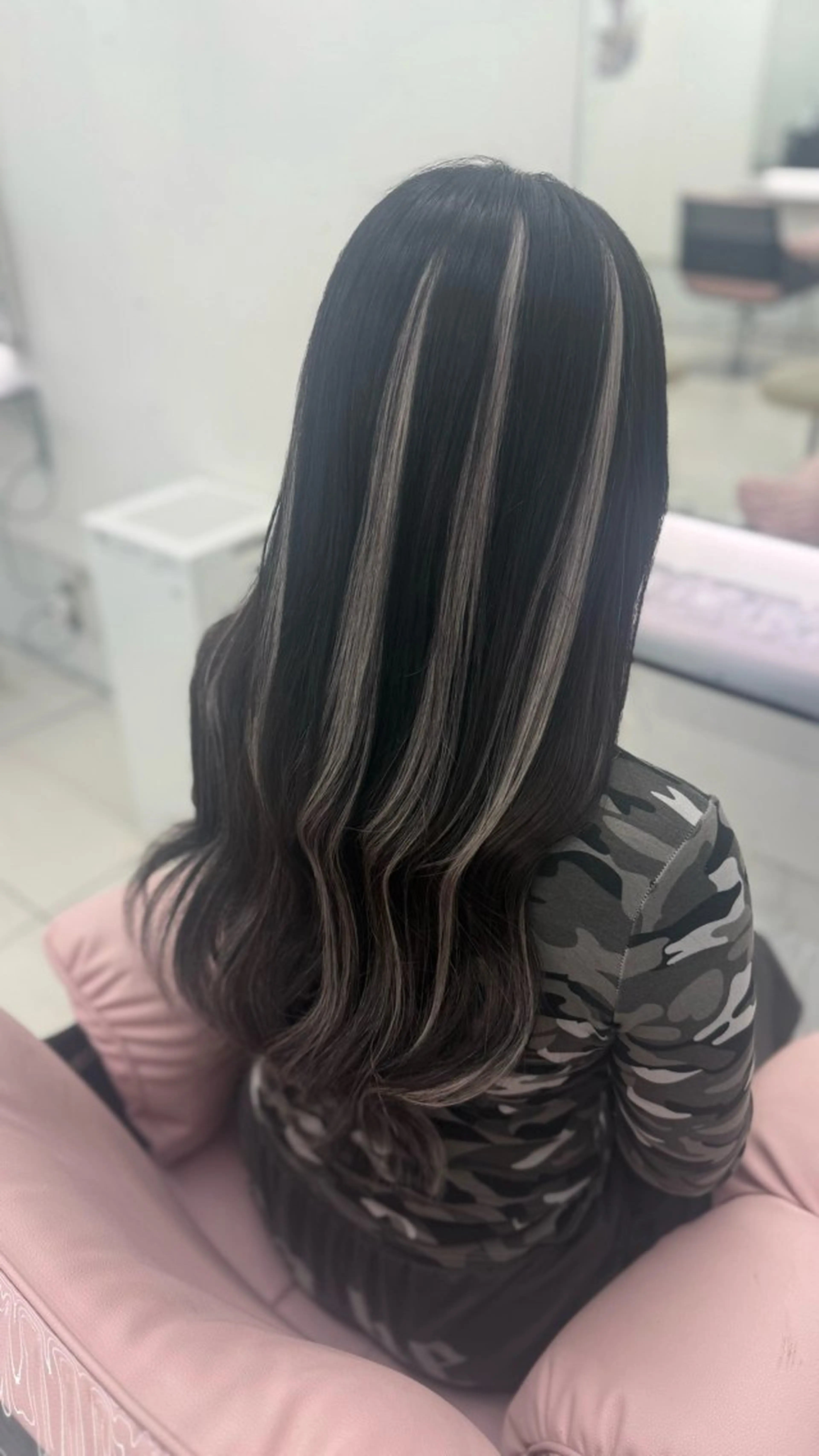 ロング ハイライト エクステ 大古 楓のヘアスタイル