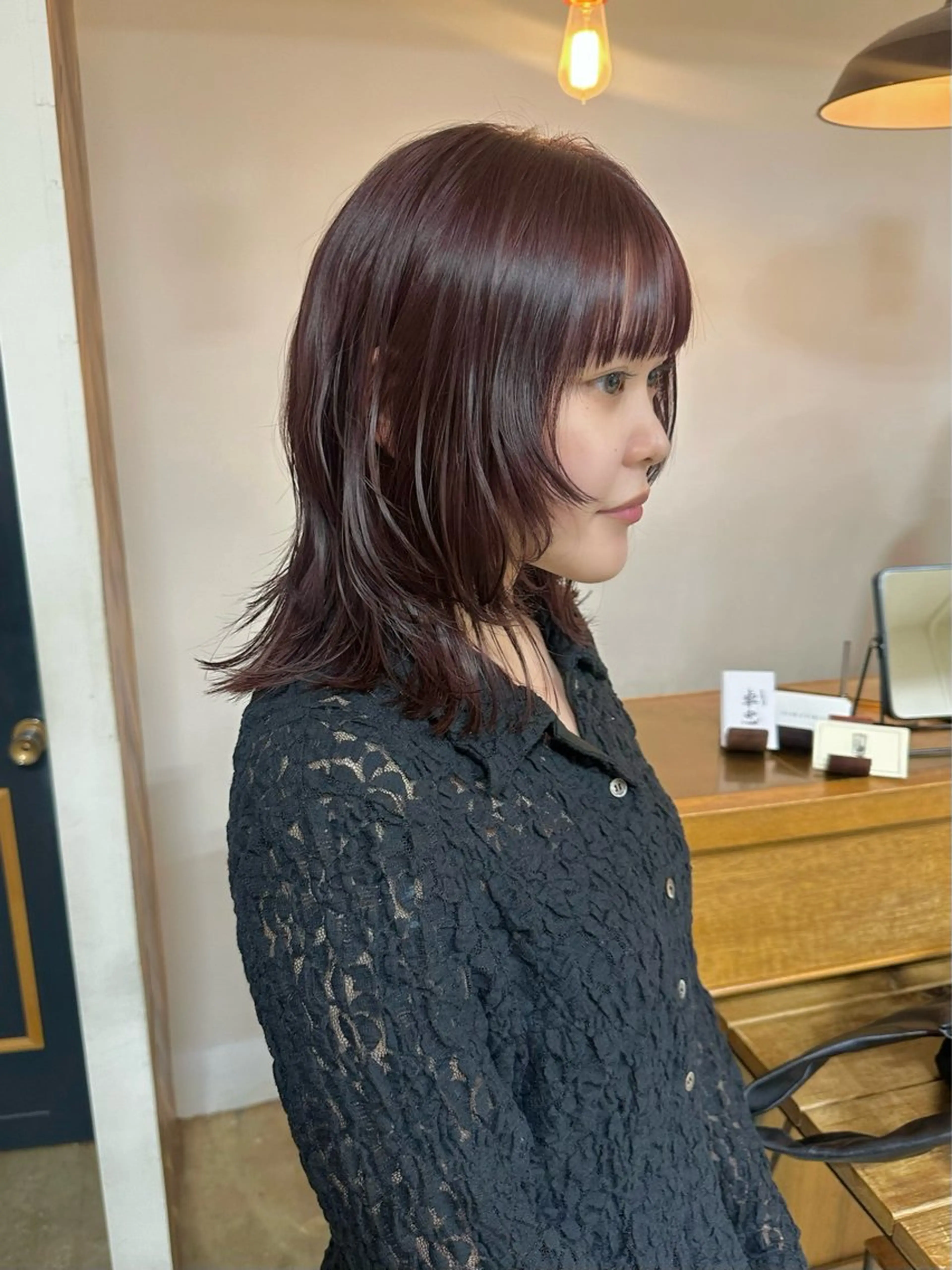 ミディアム カット ヘアカラー トリートメント NAGISA 🎀透明感カラー🎀のヘアスタイル