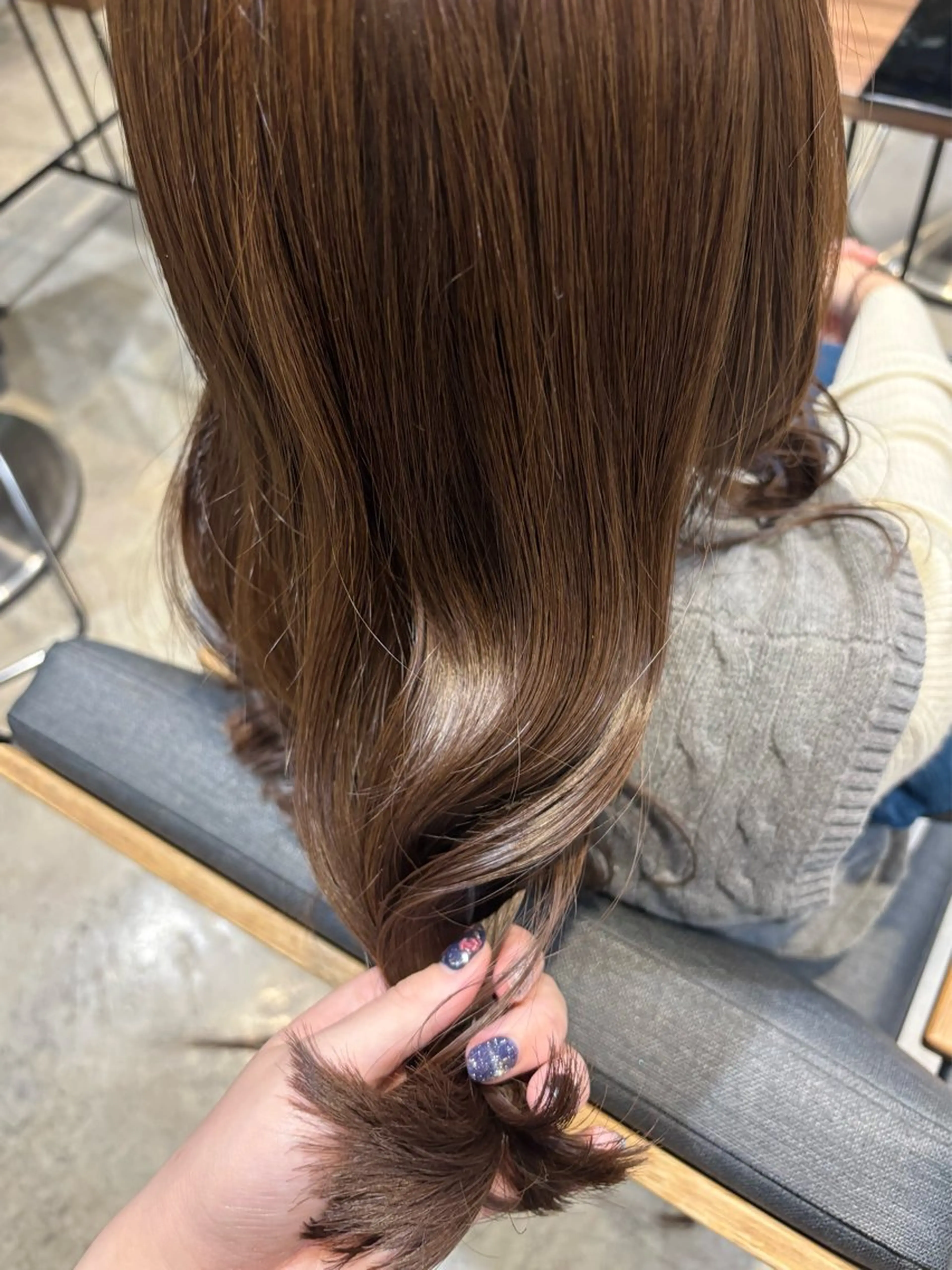 ロング カラー ベージュカラー ヘアカラー トリートメント 艶カラー🥣ショート /レイヤー/小由葵のヘアスタイル