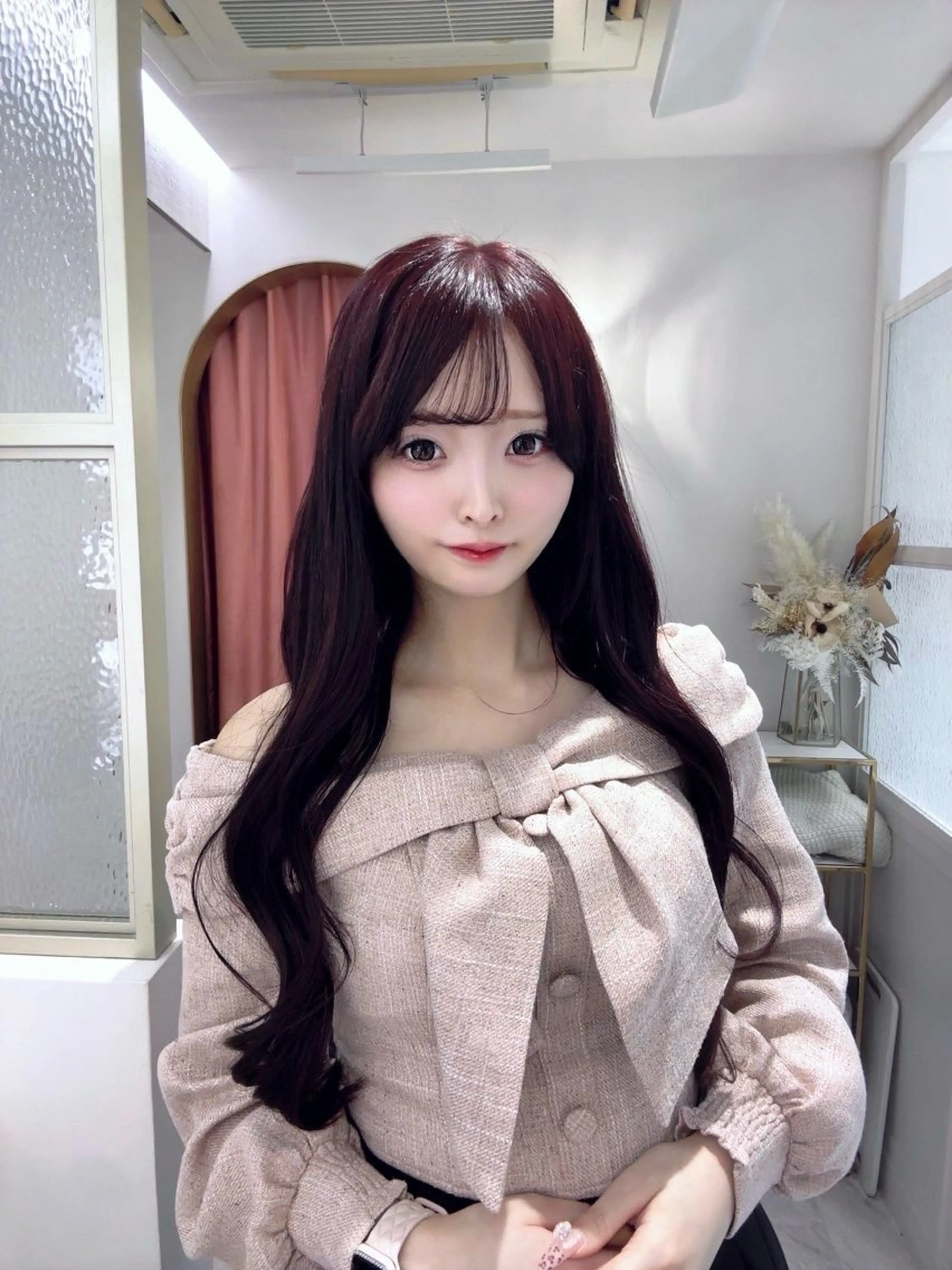 ロング ヘアカラー トリートメント 桃瀬 綾音 カラー/縮毛募集中♡のヘアスタイル