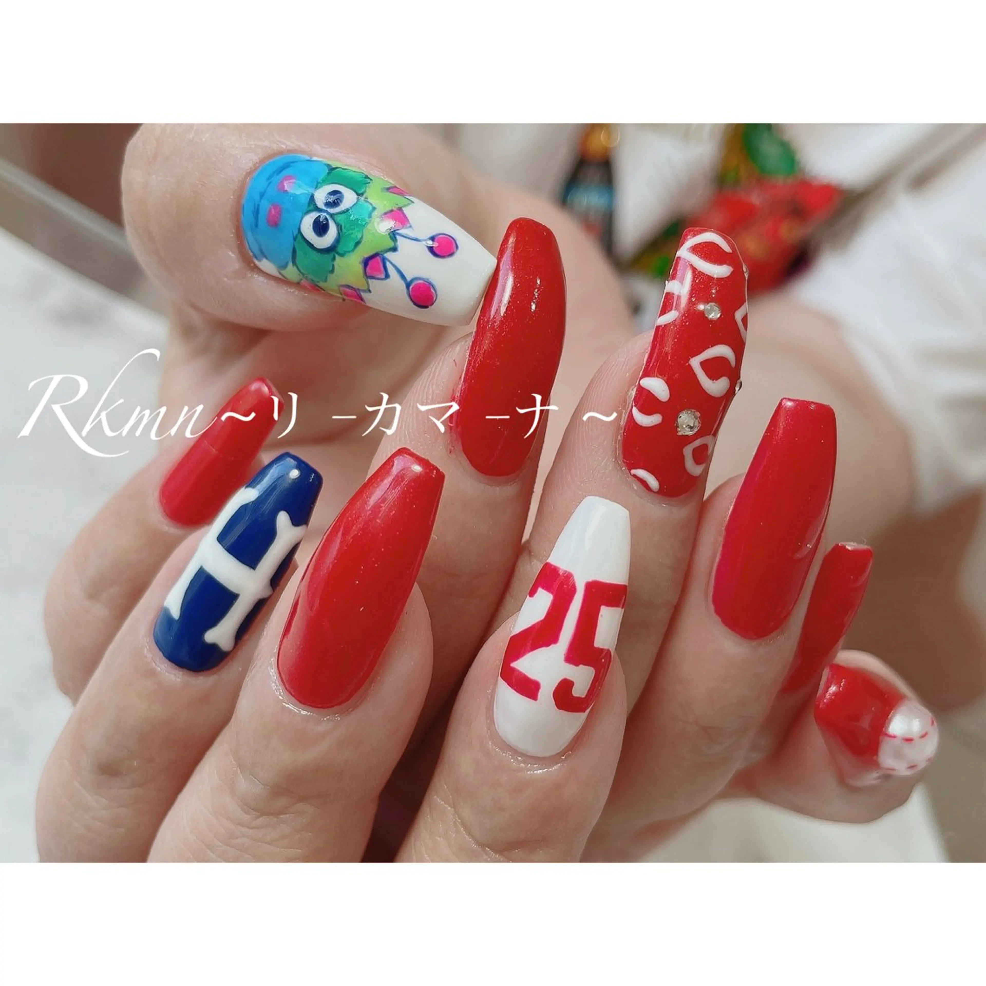 ネイル アートネイル 春ネイル ハンドネイル フットネイル ハンドケア Rkmn ~リ-カマ-ナ~のネイルデザイン