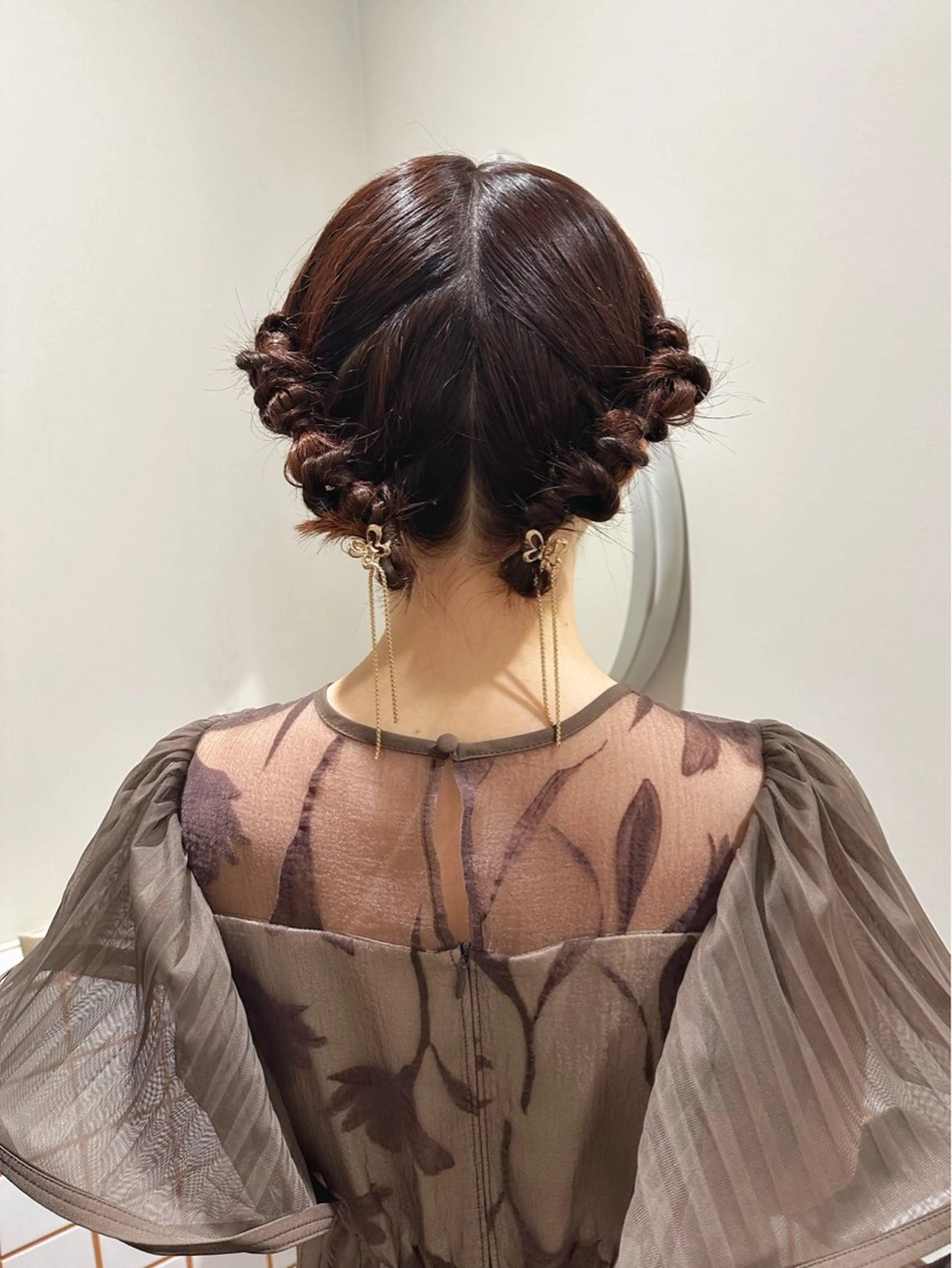 ショート カラー ヘアアレンジ ヘアセット hibiki/セット /透明感カラーのヘアスタイル