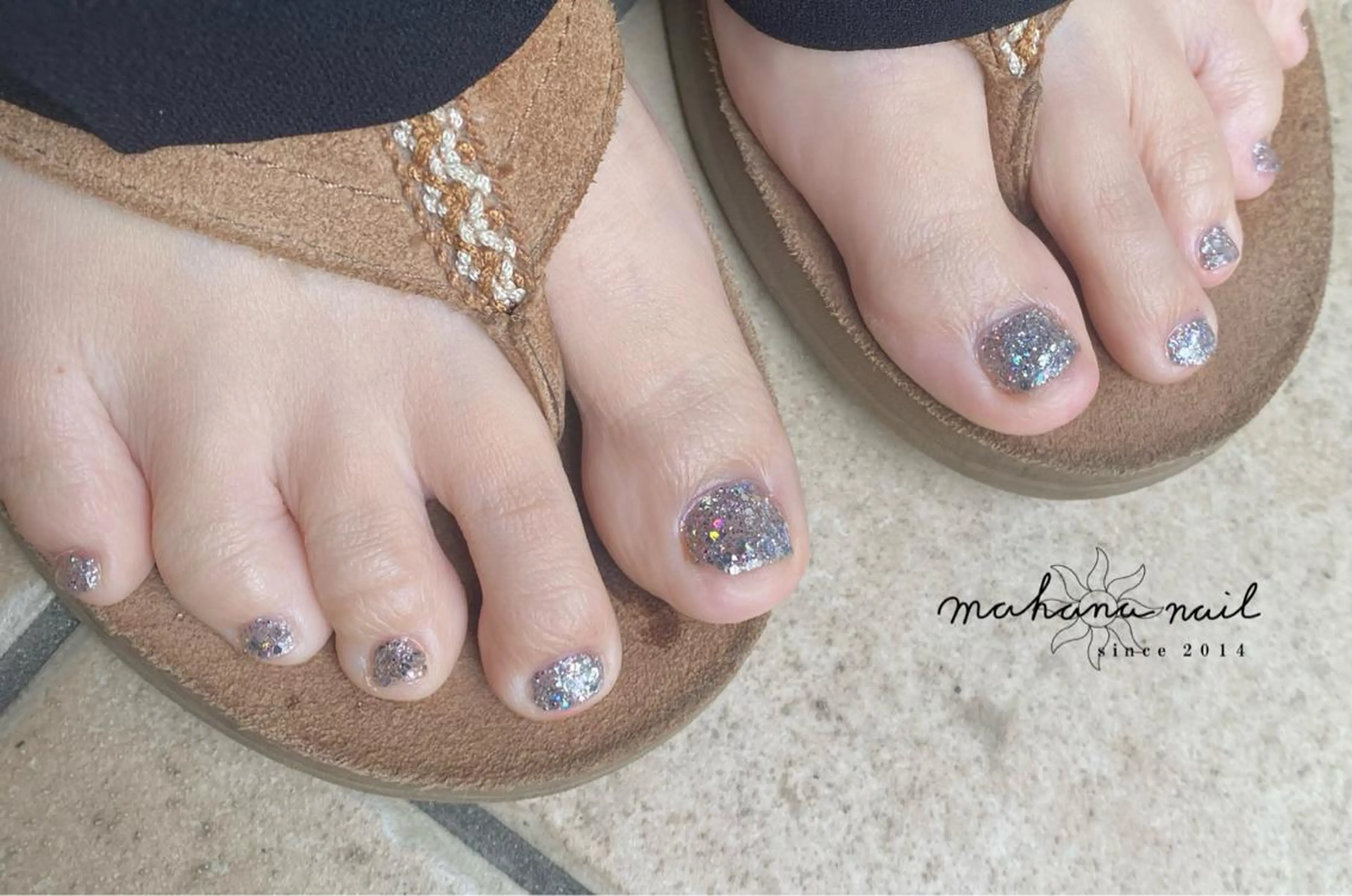 ネイル フットネイル ワンカラーネイル mahana nailのネイルデザイン