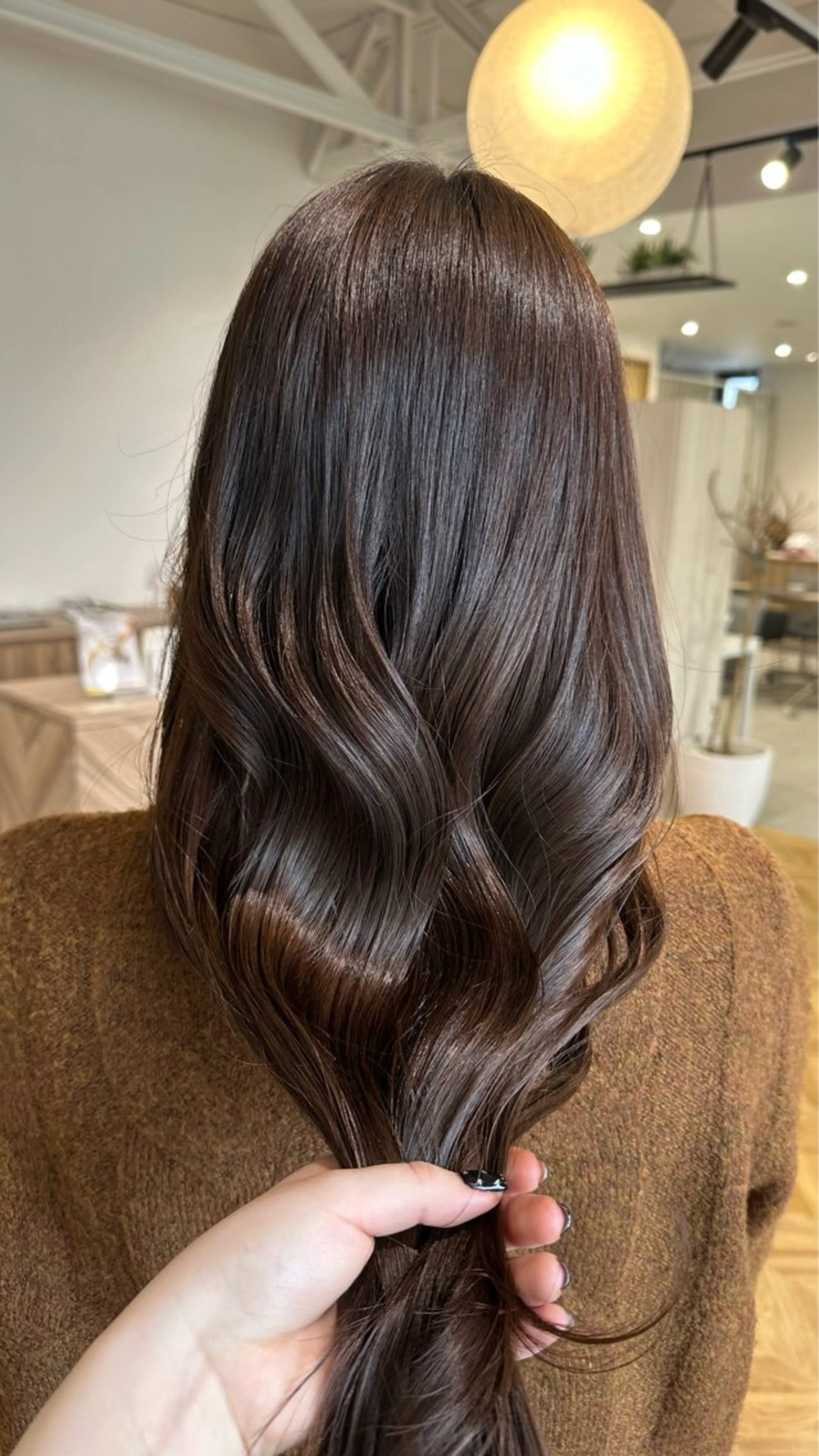 ロング ヘアカラー トリートメント 似合わせツヤカラー 【yate'】ユウナのヘアスタイル