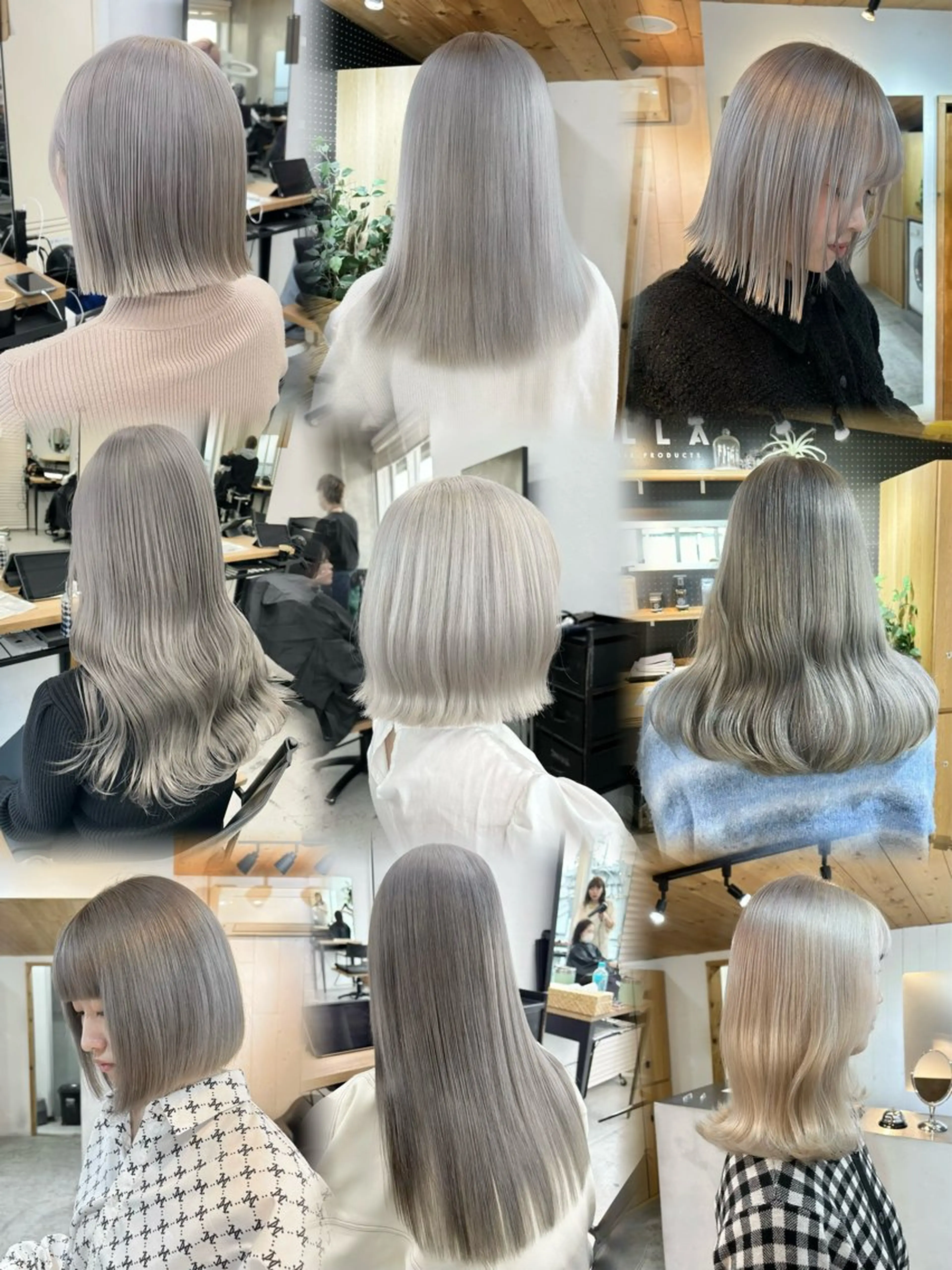 ロング カラー ヘアアレンジ ヘアカラー トリートメント 韓国/ハイトーン/ ボブ🎀MIKU🎀のヘアスタイル