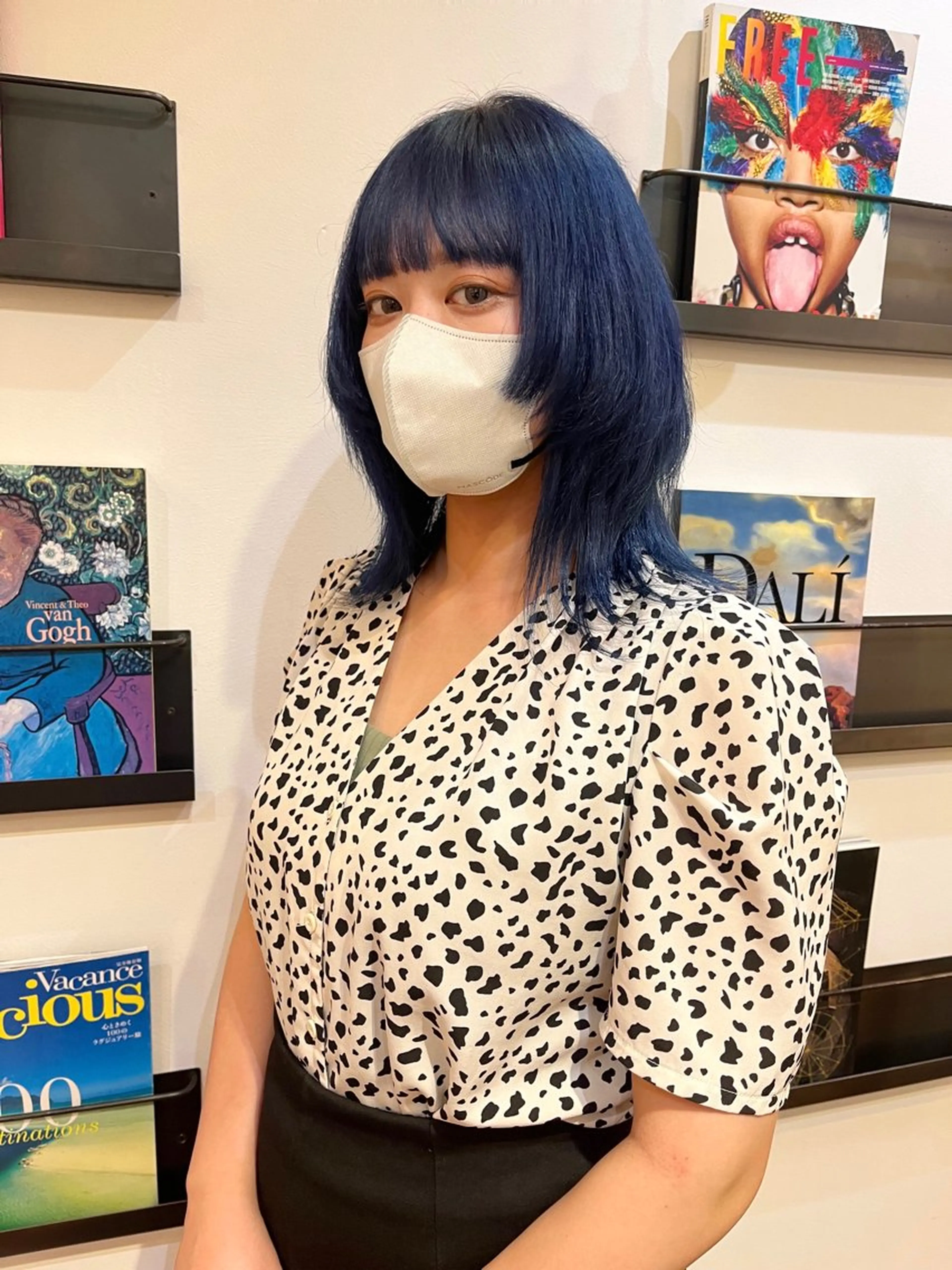 ミディアム ヘアカラー 杉原 駿亮のヘアスタイル