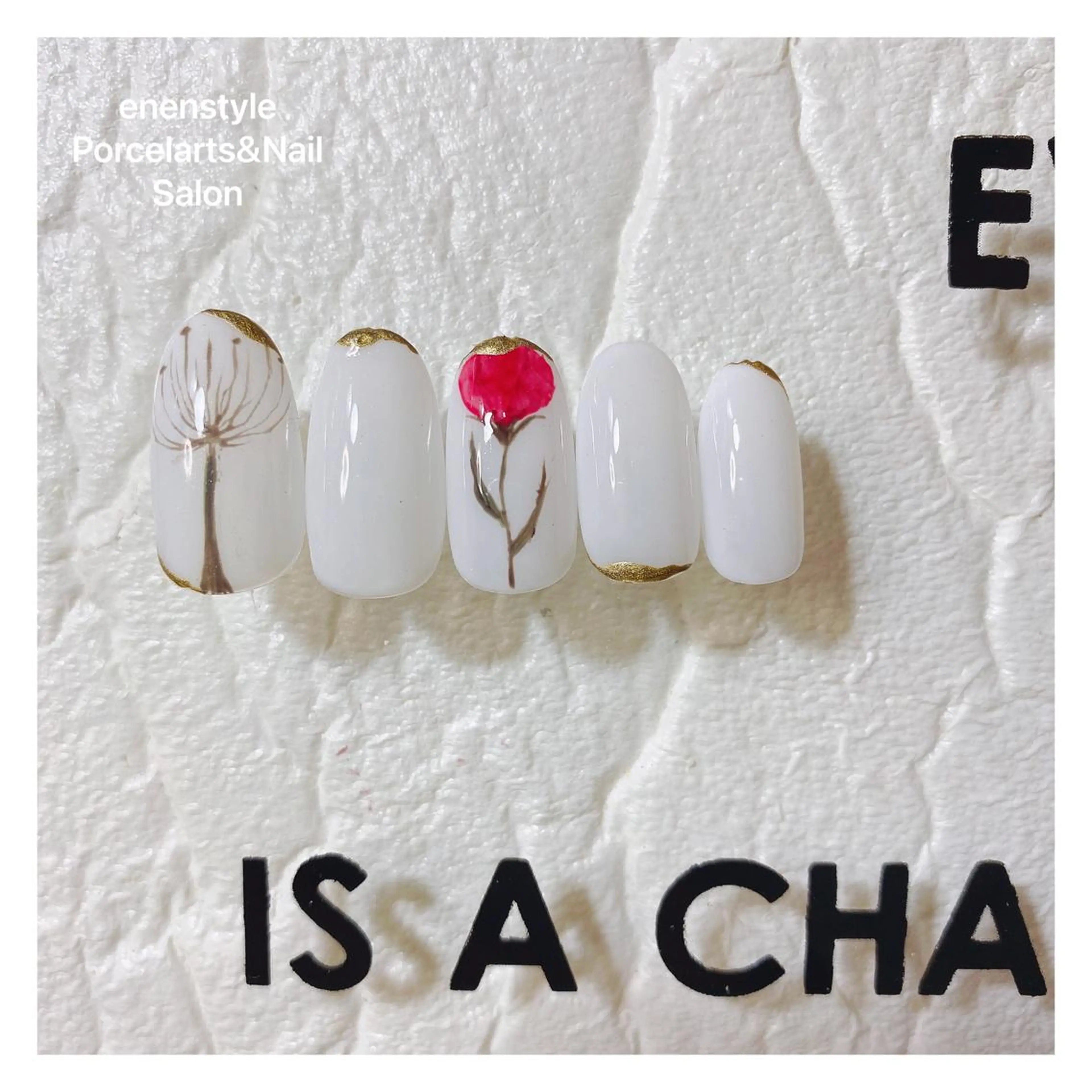 ミディアム ネイル ハンドネイル 👑enen style👑のネイルデザイン