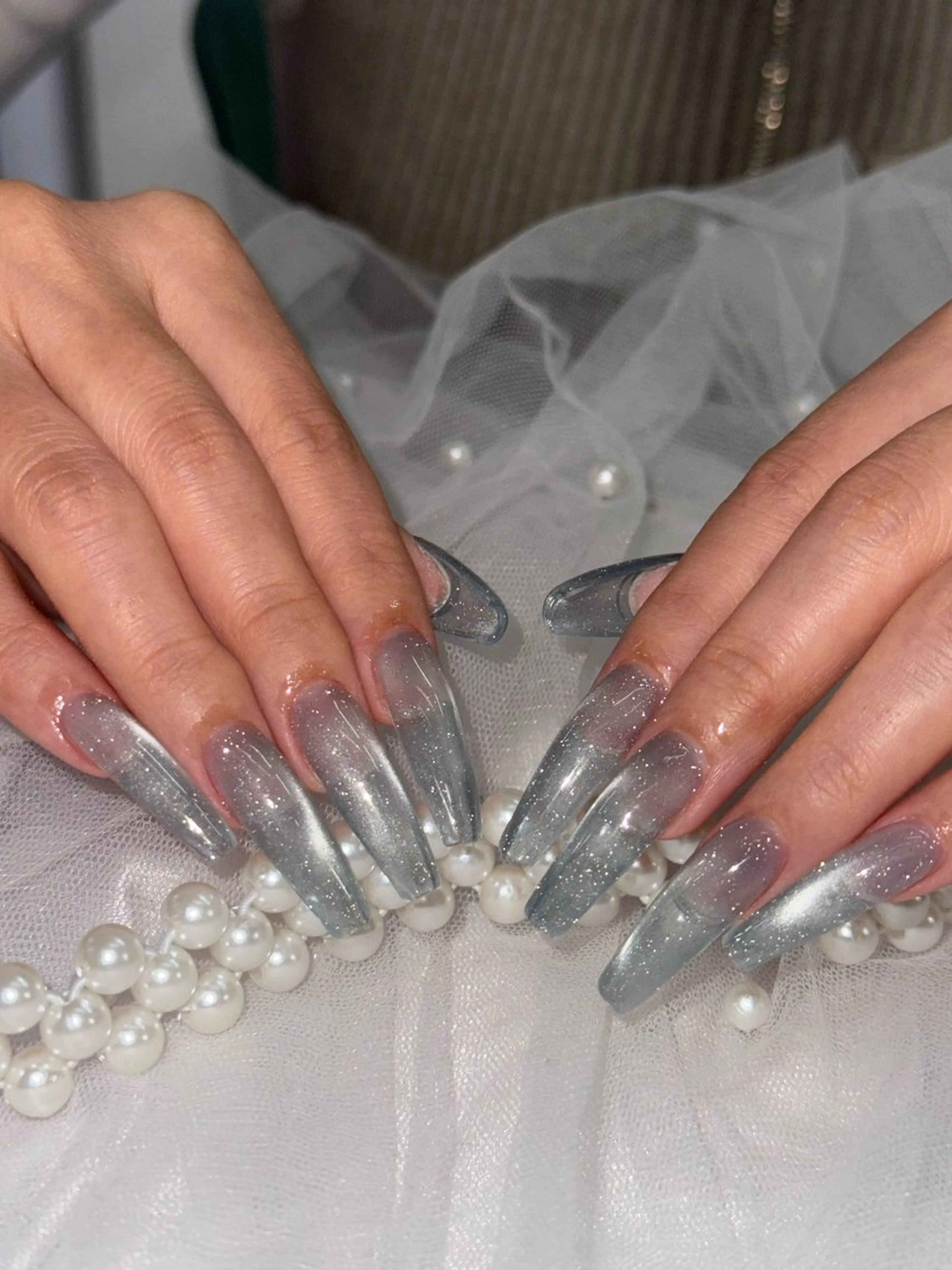 ネイル フラッシュネイル フラッシュマグ マグネットネイル ハンドネイル WOLTOKYO渋谷 yunaのネイルデザイン