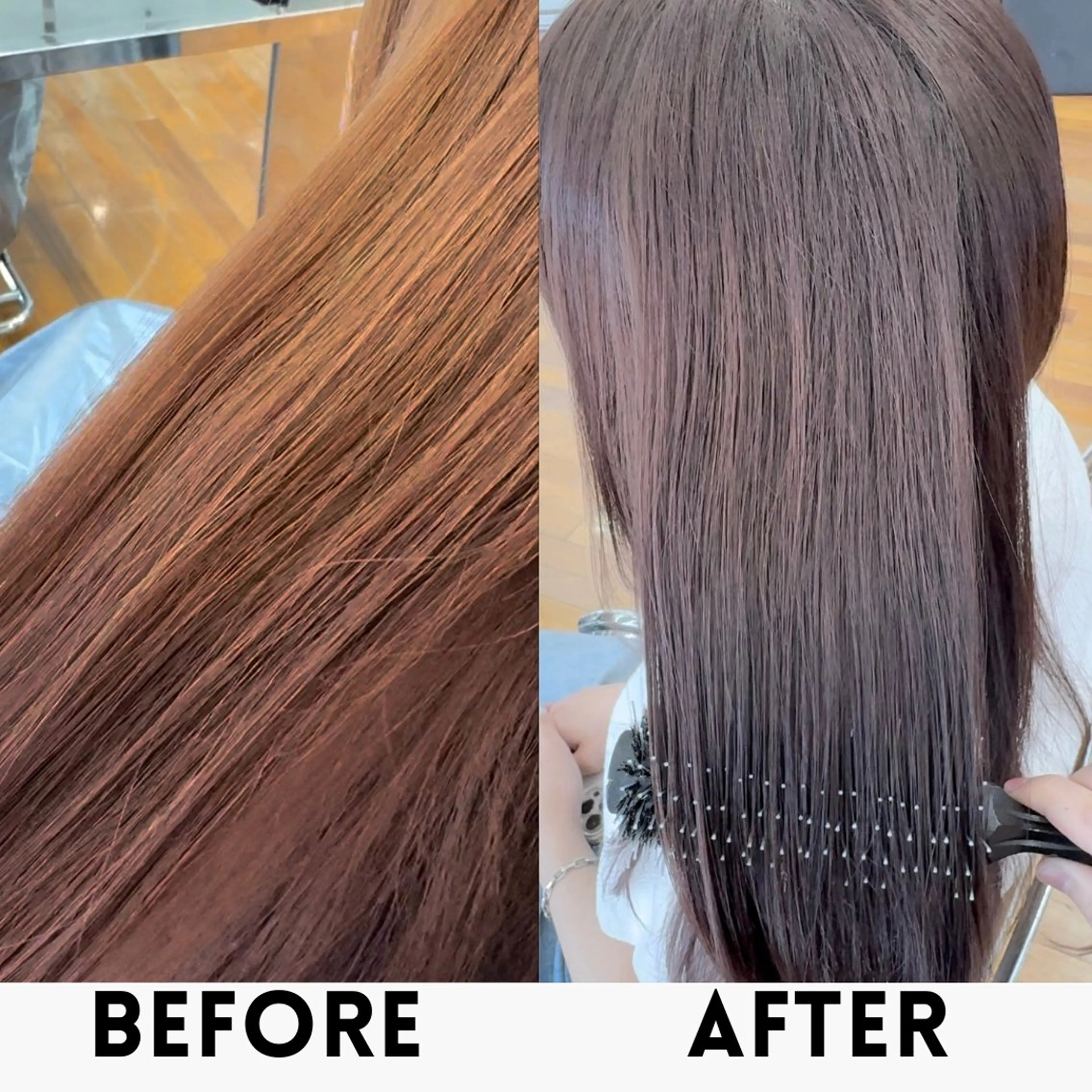 ミディアム カラー KOHNO ナチュラルデザインのヘアスタイル