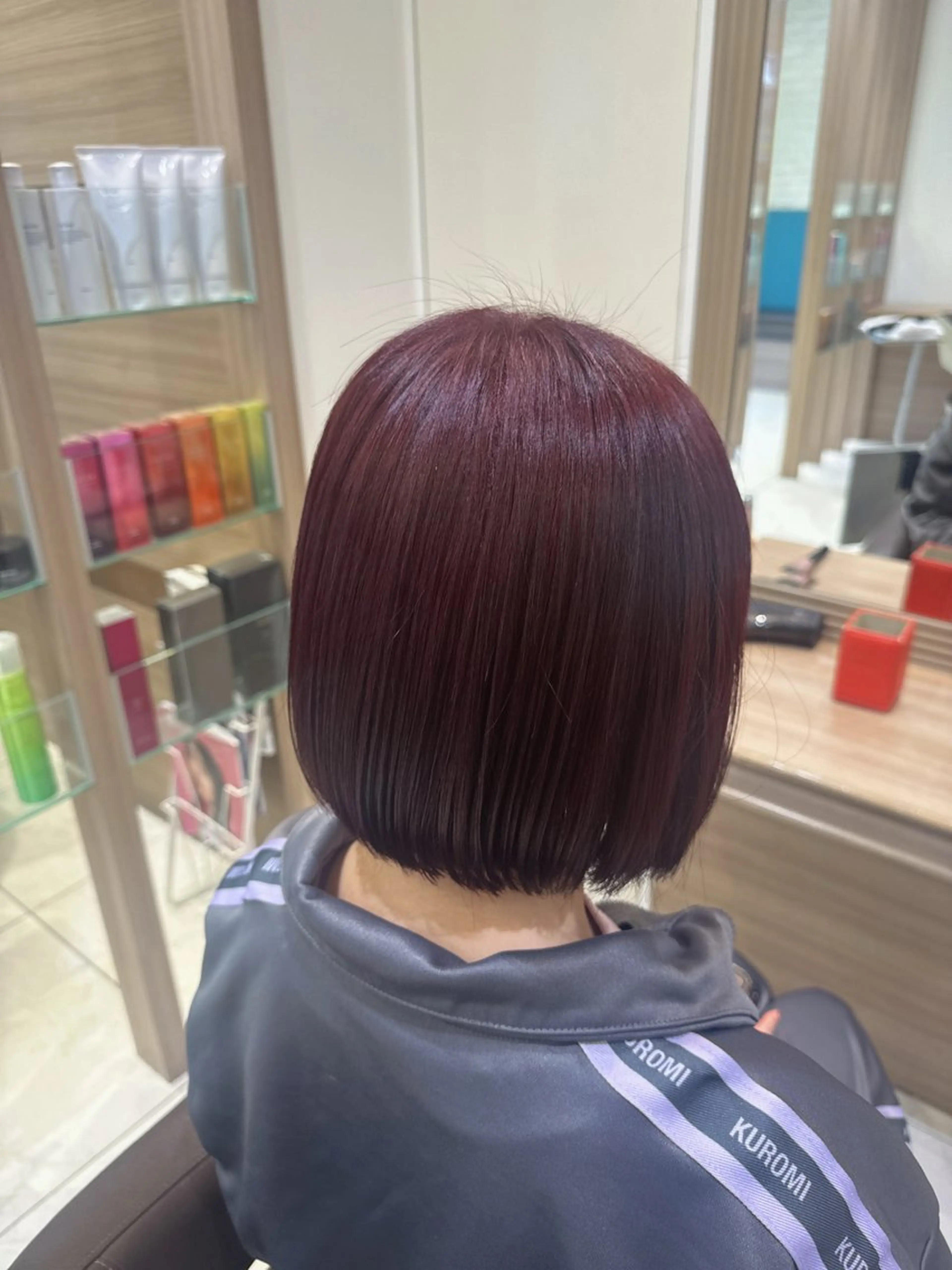 セミロング カラー カット ヘアカラー 🇰🇷韓国レイヤー ケアカラー／田川佑紀のヘアスタイル