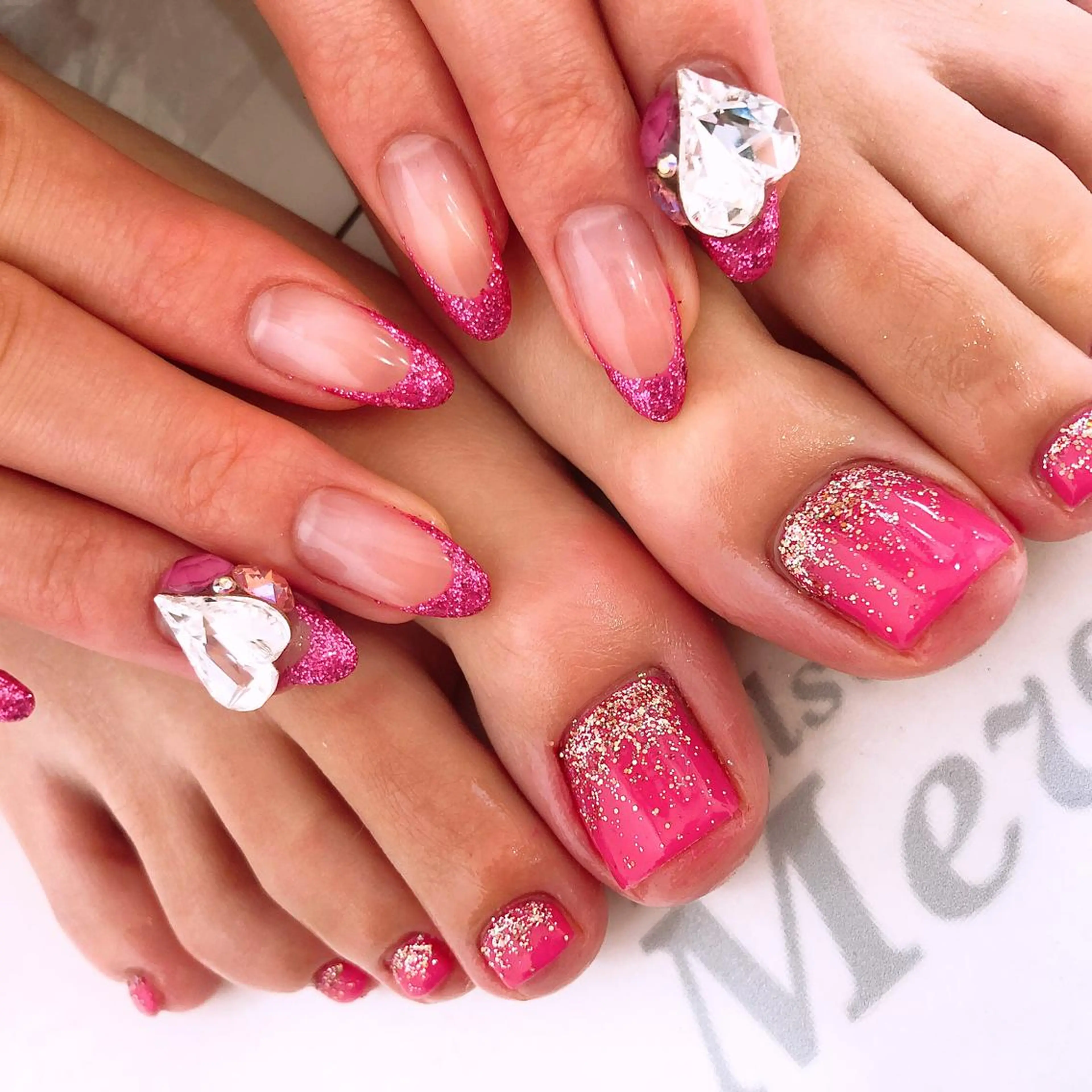 ロング ネイル Nailsalon Mew❤︎のネイルデザイン