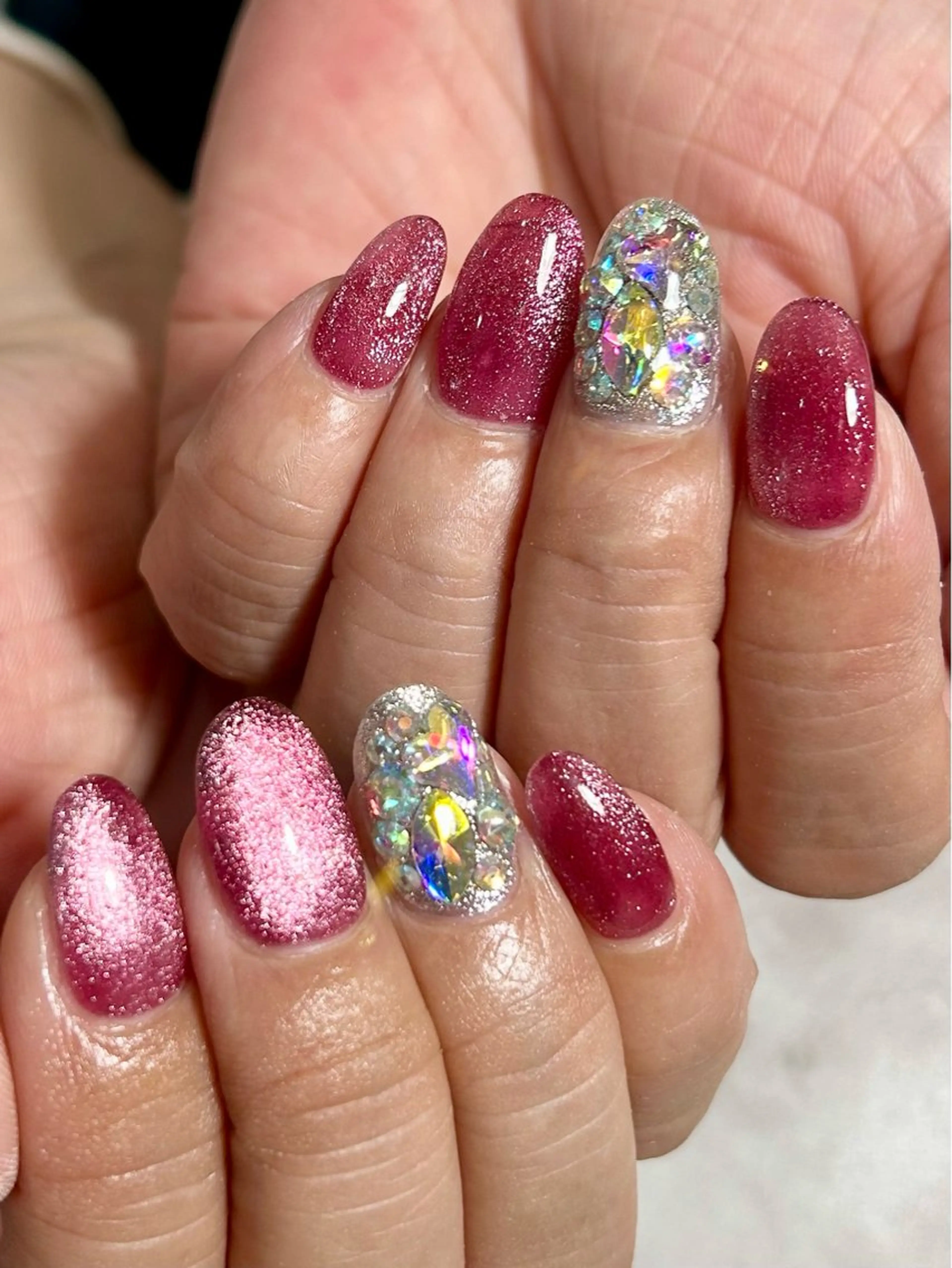 ネイル マグネットネイル マグネットワンカラー ワンカラーネイル REBEST Tommyのネイルデザイン