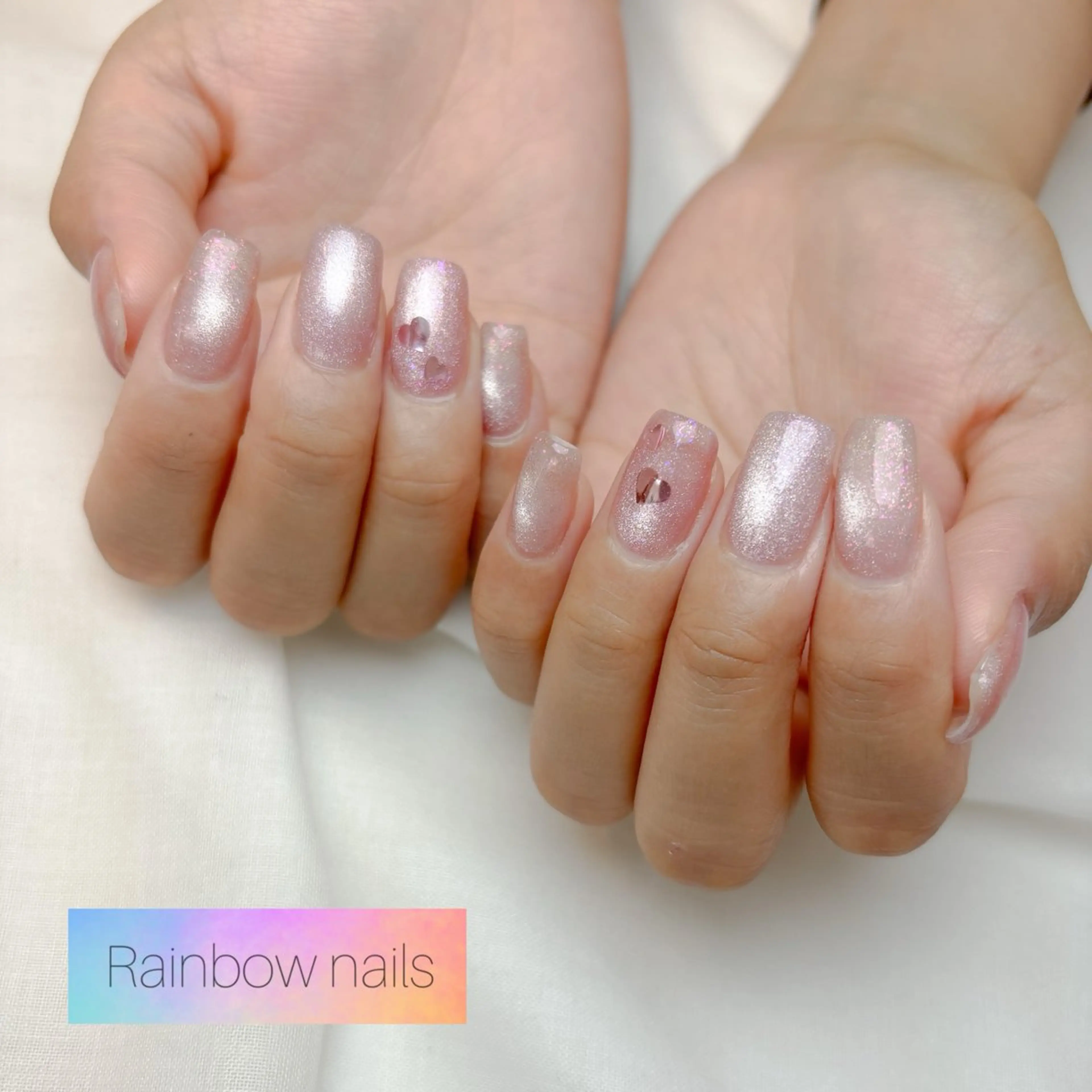 ネイル Rainbow nailsくろちゃんのネイルデザイン