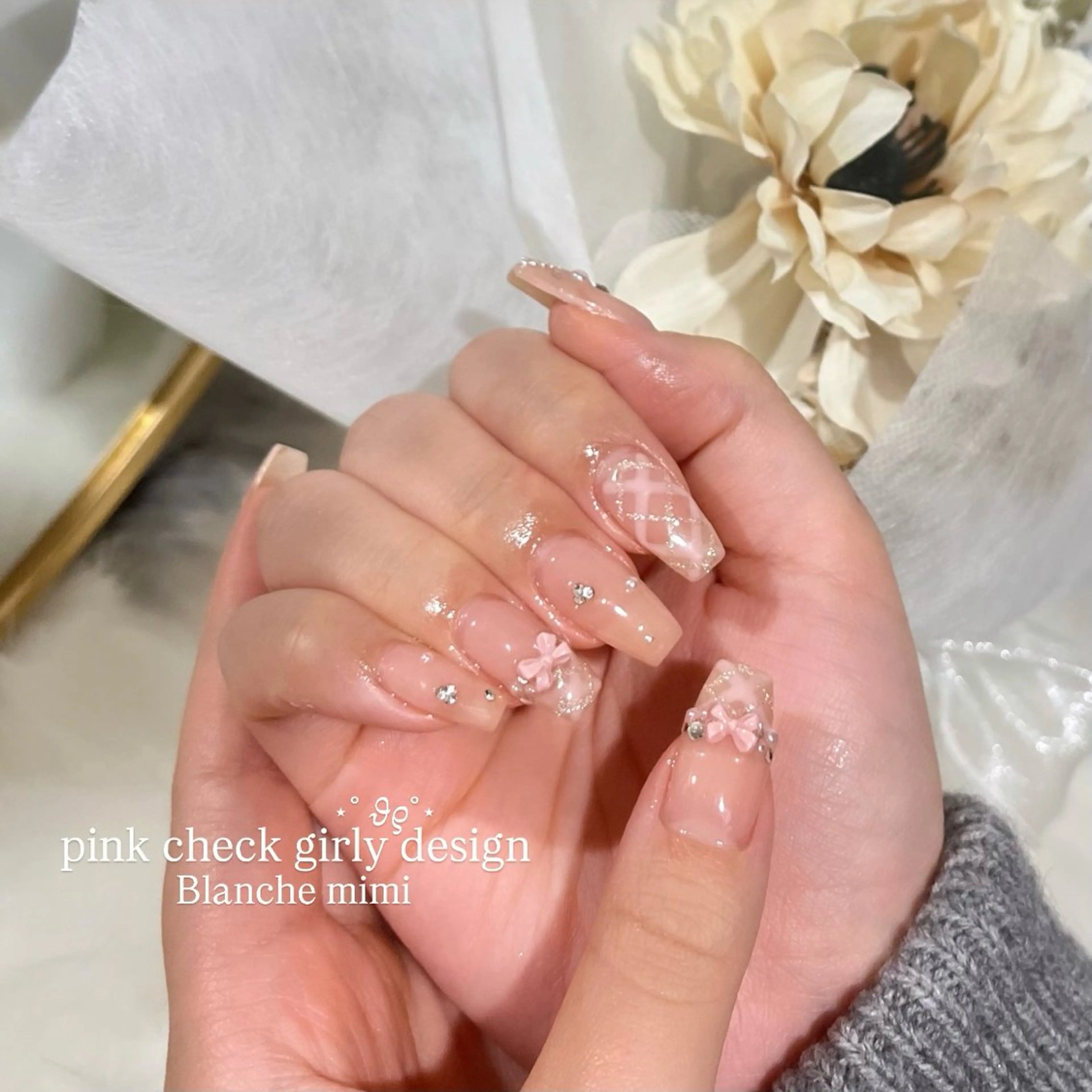 ネイル ハンドネイル Blanche mimi.u_aのネイルデザイン