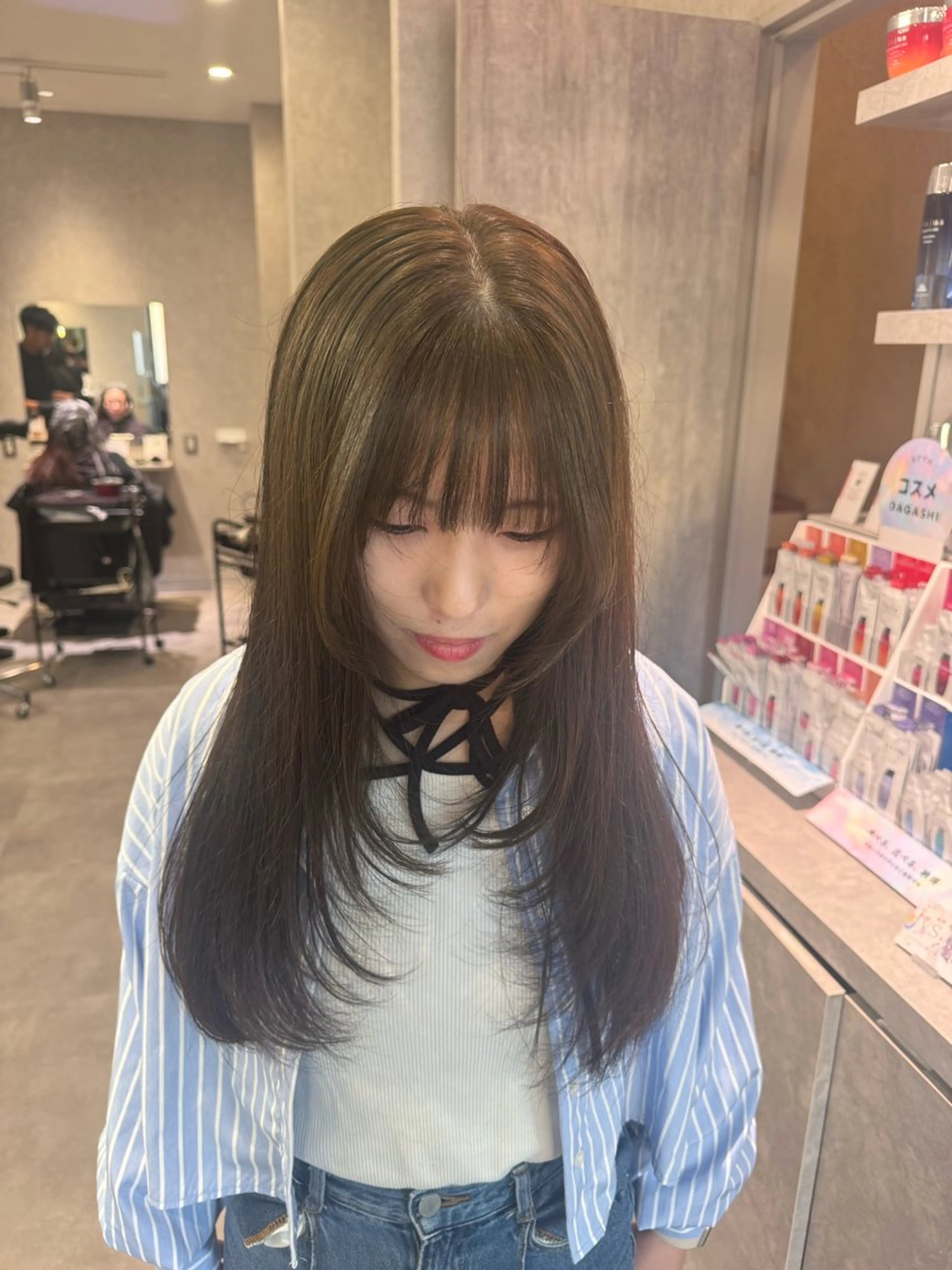 ロング ヘアカラー kurune chikaのヘアスタイル