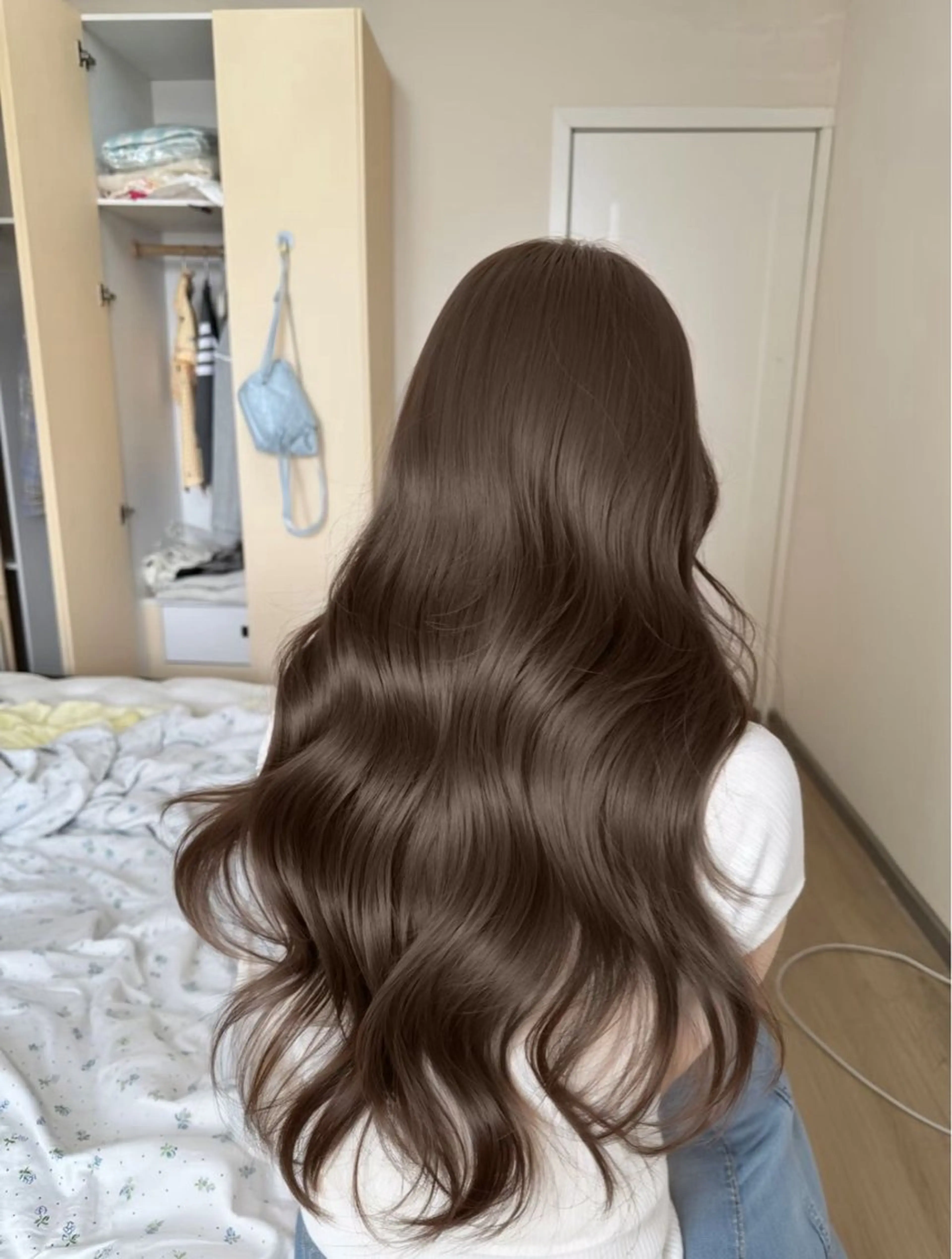 ロング カラー ヘアカラー トリートメント 韓国っぽ×透け感🪽 Fumi 🤍のヘアスタイル