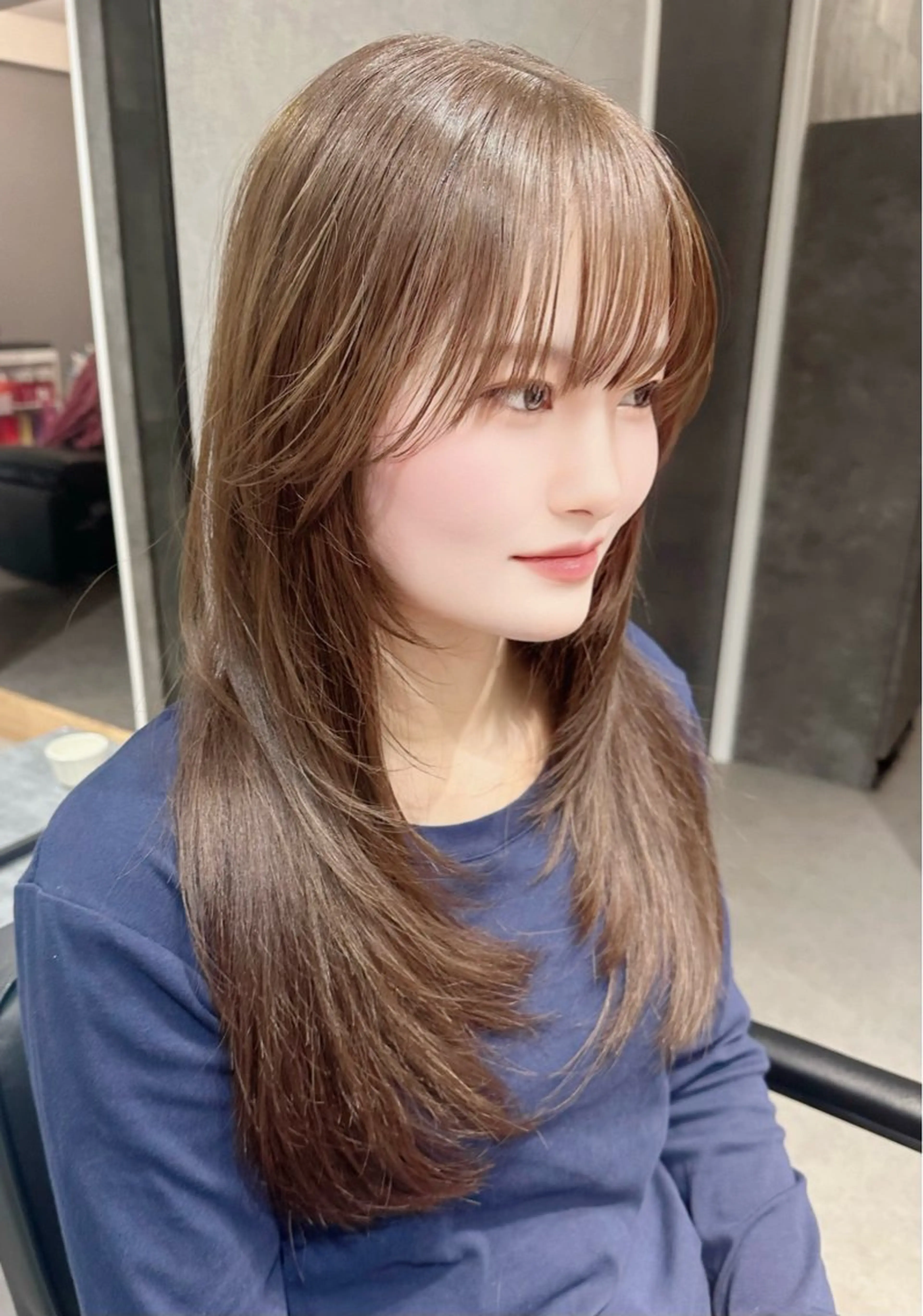 ロング レイヤーカット 森 沙織のヘアスタイル