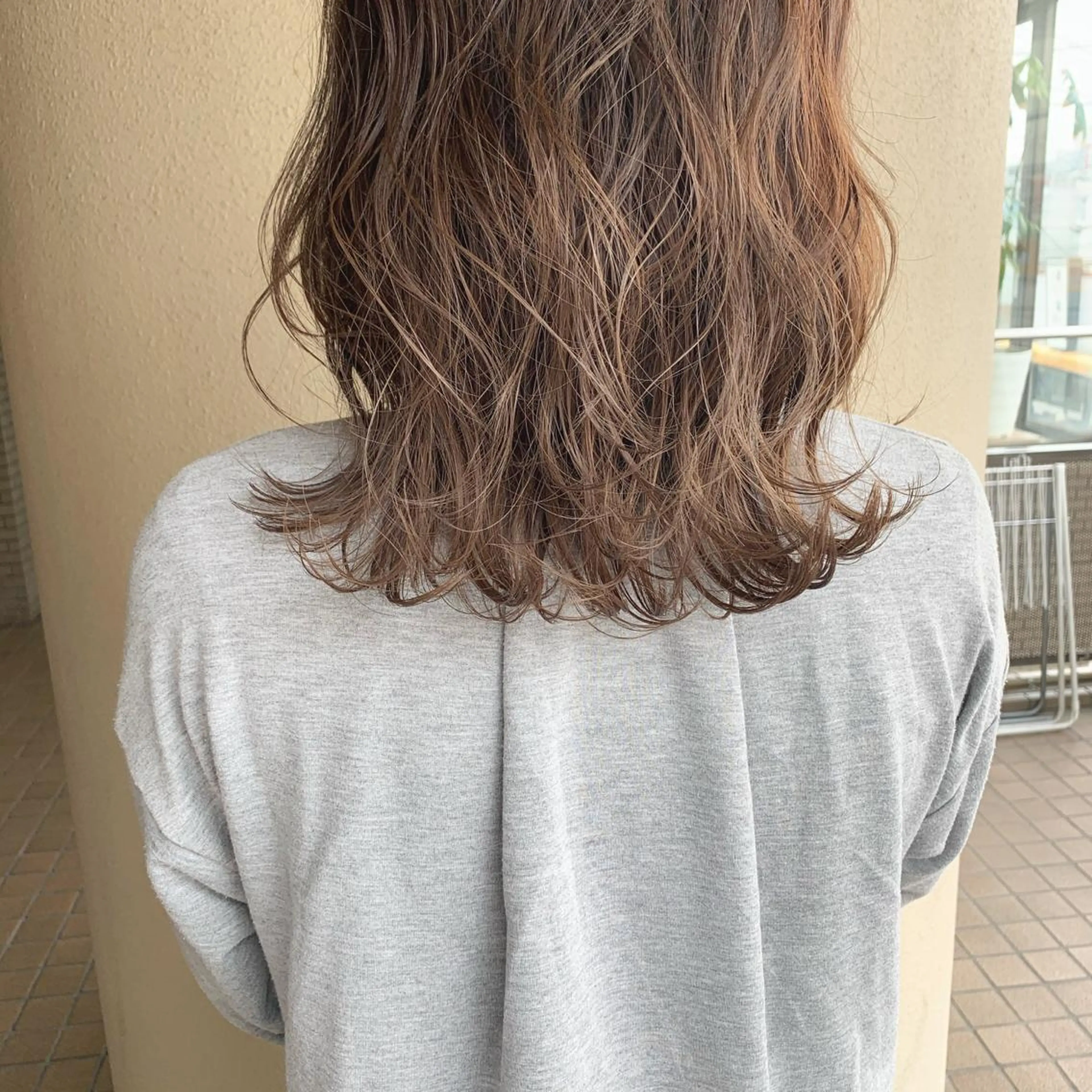 カラー ベージュカラー 本町/新町/心斎橋 透明感カラーSANCのヘアスタイル