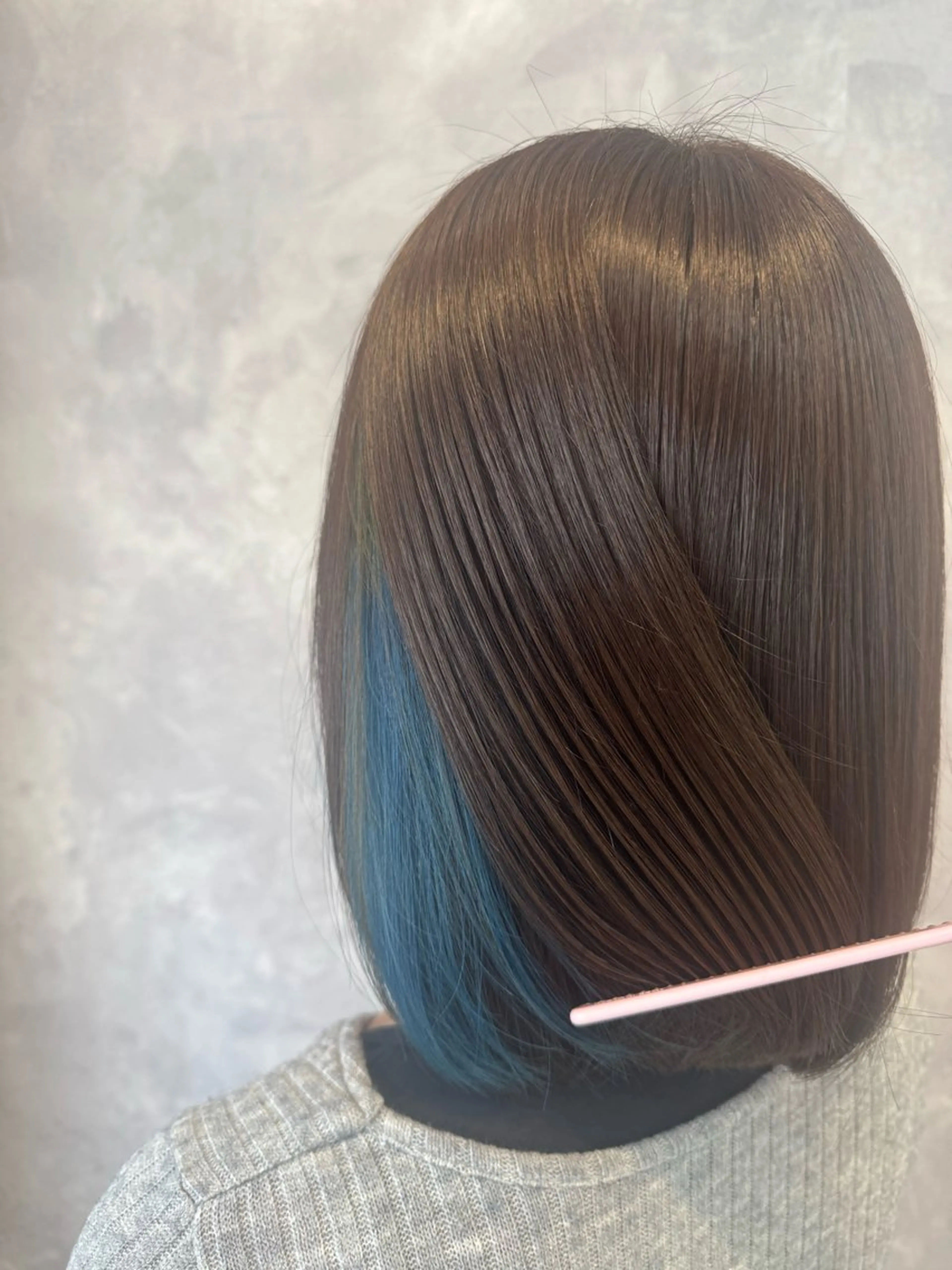 ミディアム カラー カット ヘアカラー トリートメント ヒヨシ ルナのヘアスタイル
