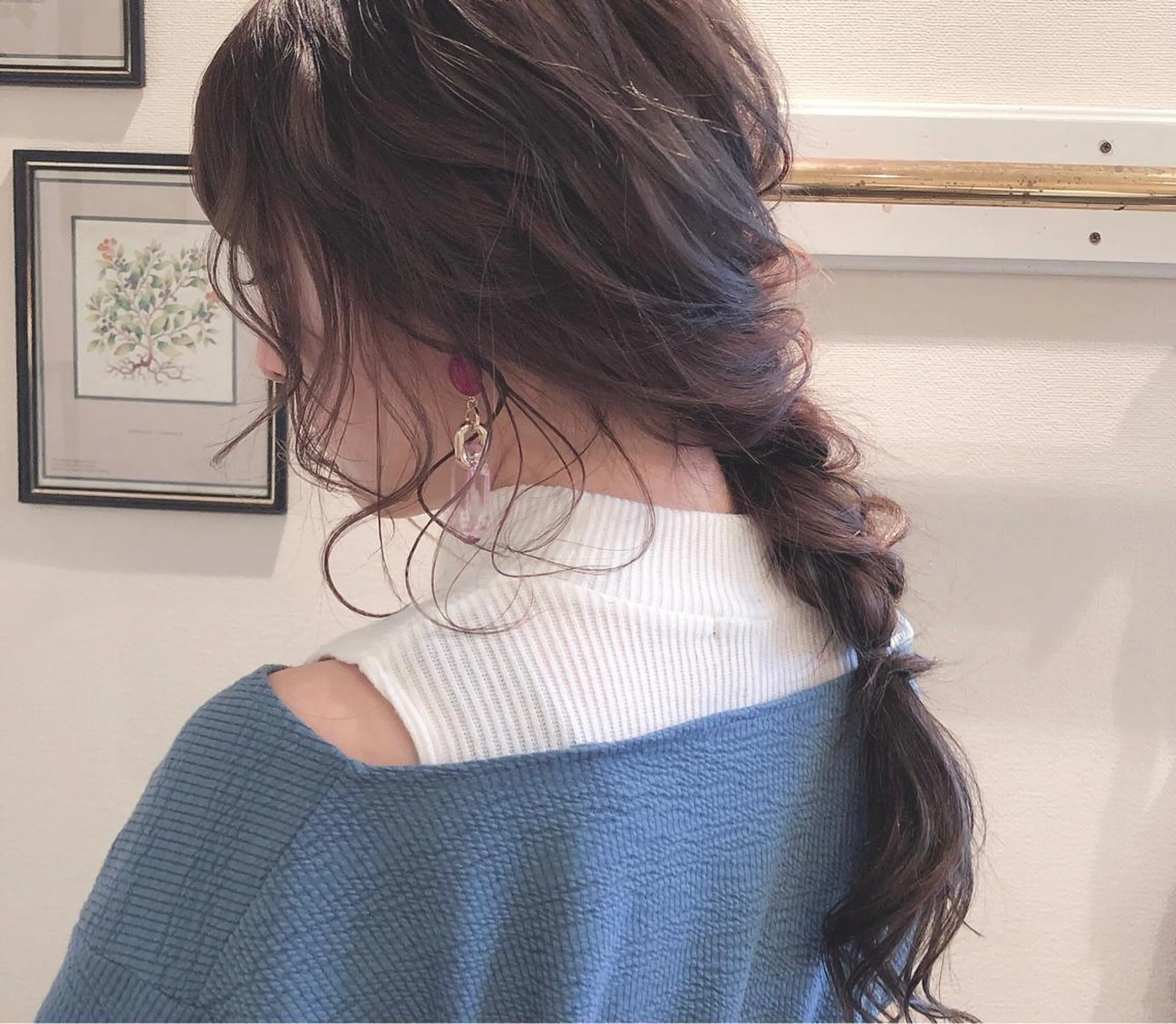 セミロング ヘアアレンジ Takagi Nanamiのヘアスタイル