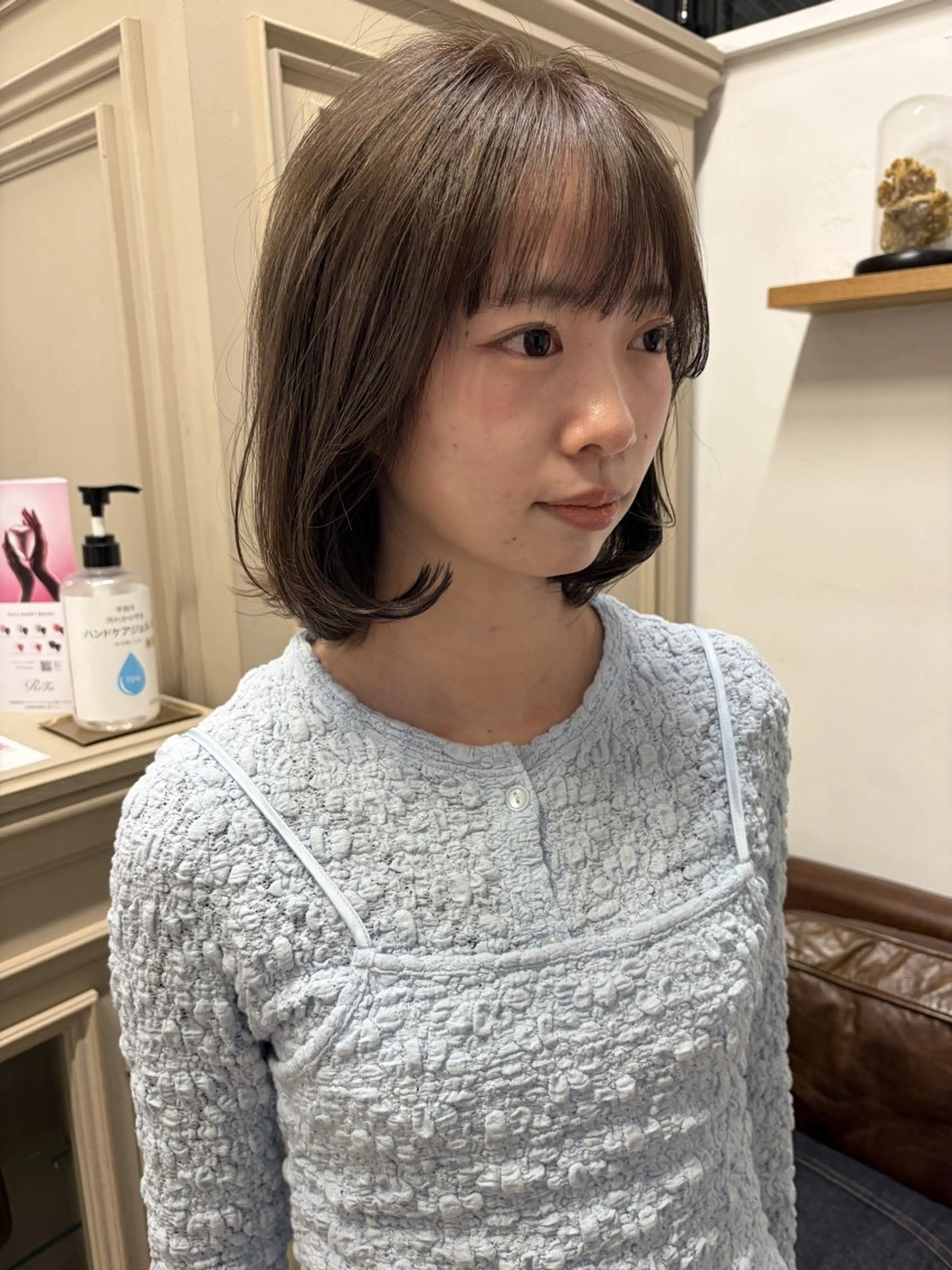 ミディアム カラー カット トリートメント 赤み消しカラー/ オリーブ/トモキのヘアスタイル