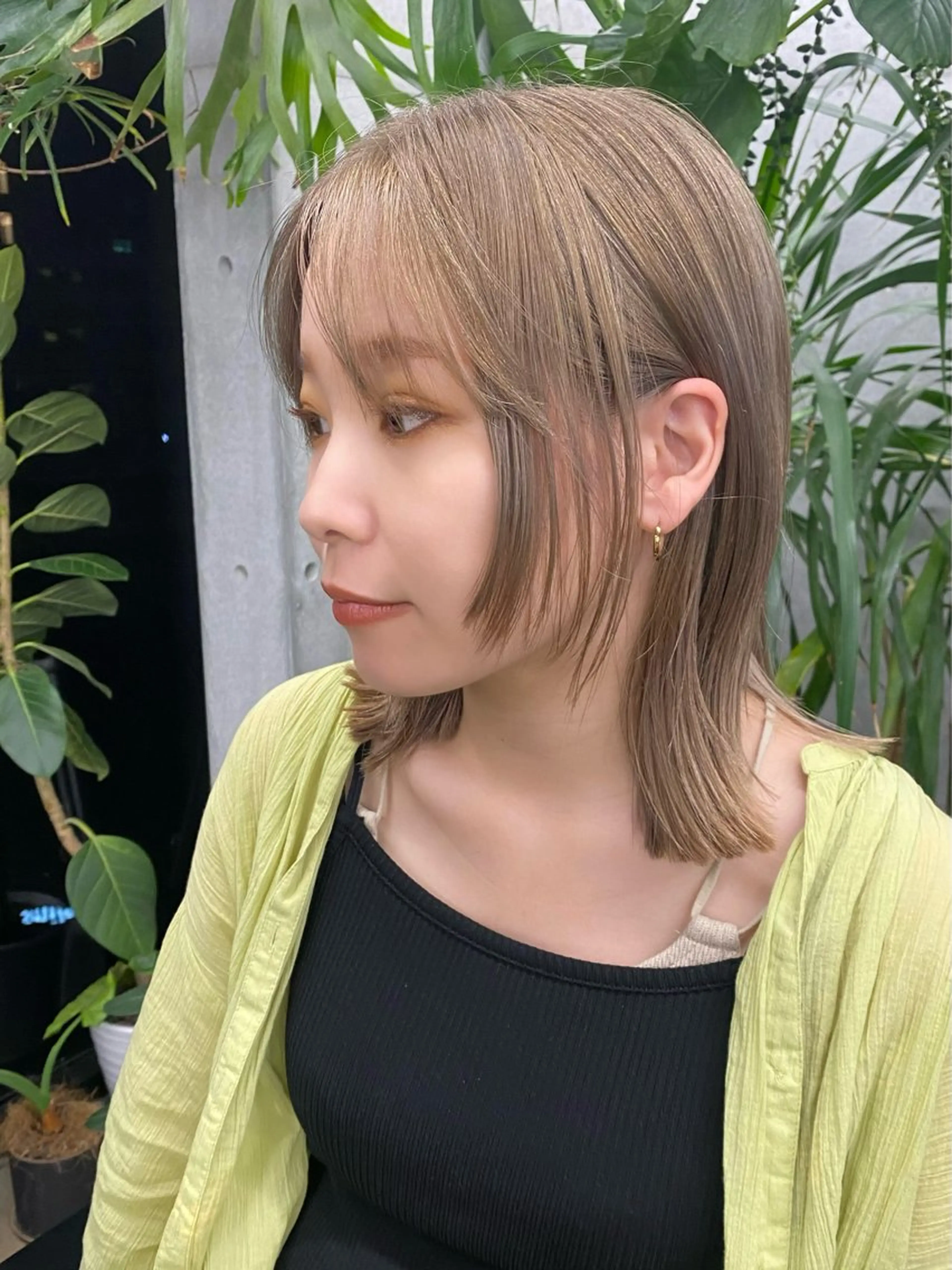 セミロング カラー カット ヘアカラー トリートメント 似合わせカット レイヤー/ボブのヘアスタイル