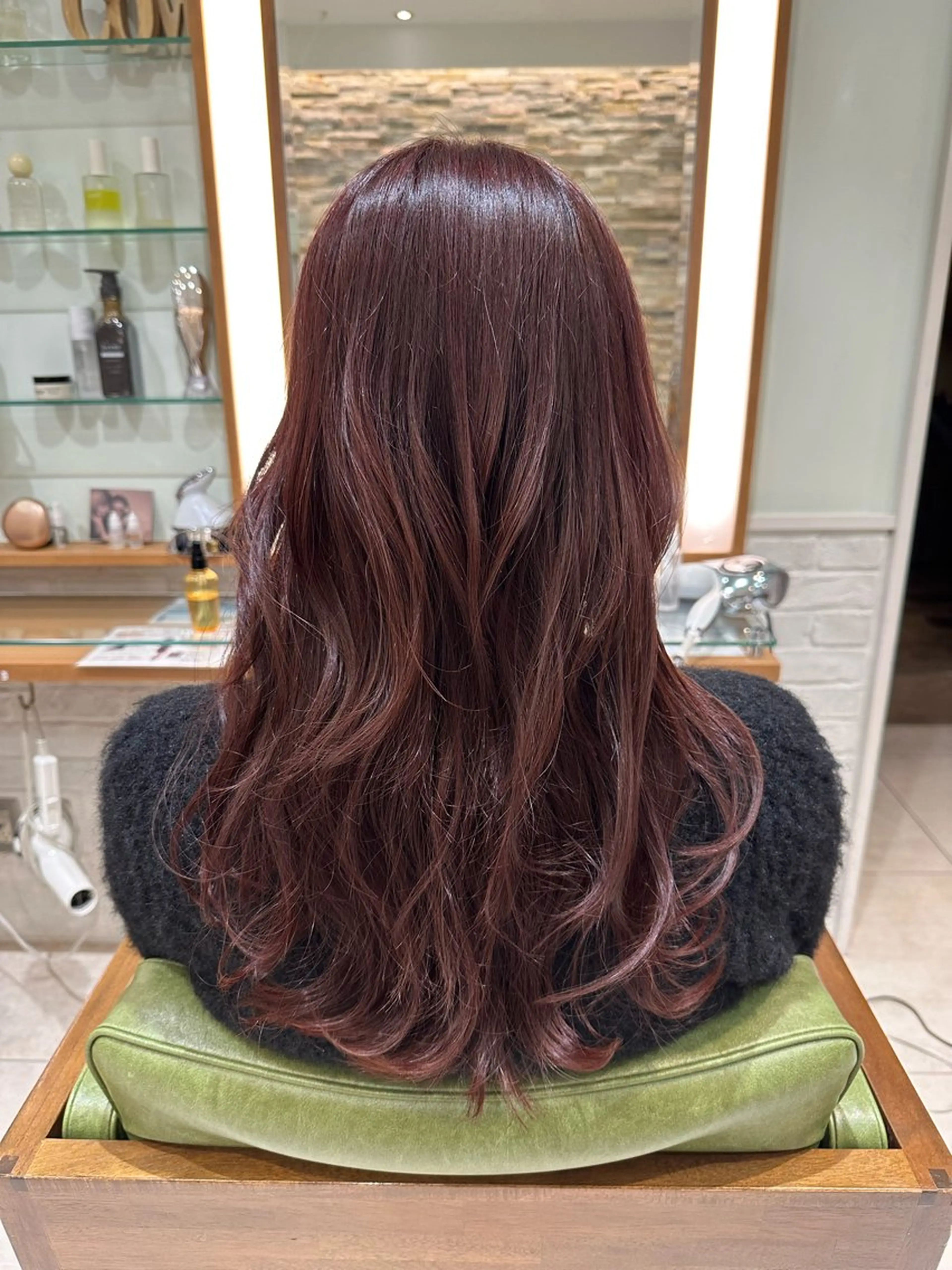 ロング カラー ピンクカラー ピンクパープル パープルカラー ヘアカラー 若林 美由希のヘアスタイル