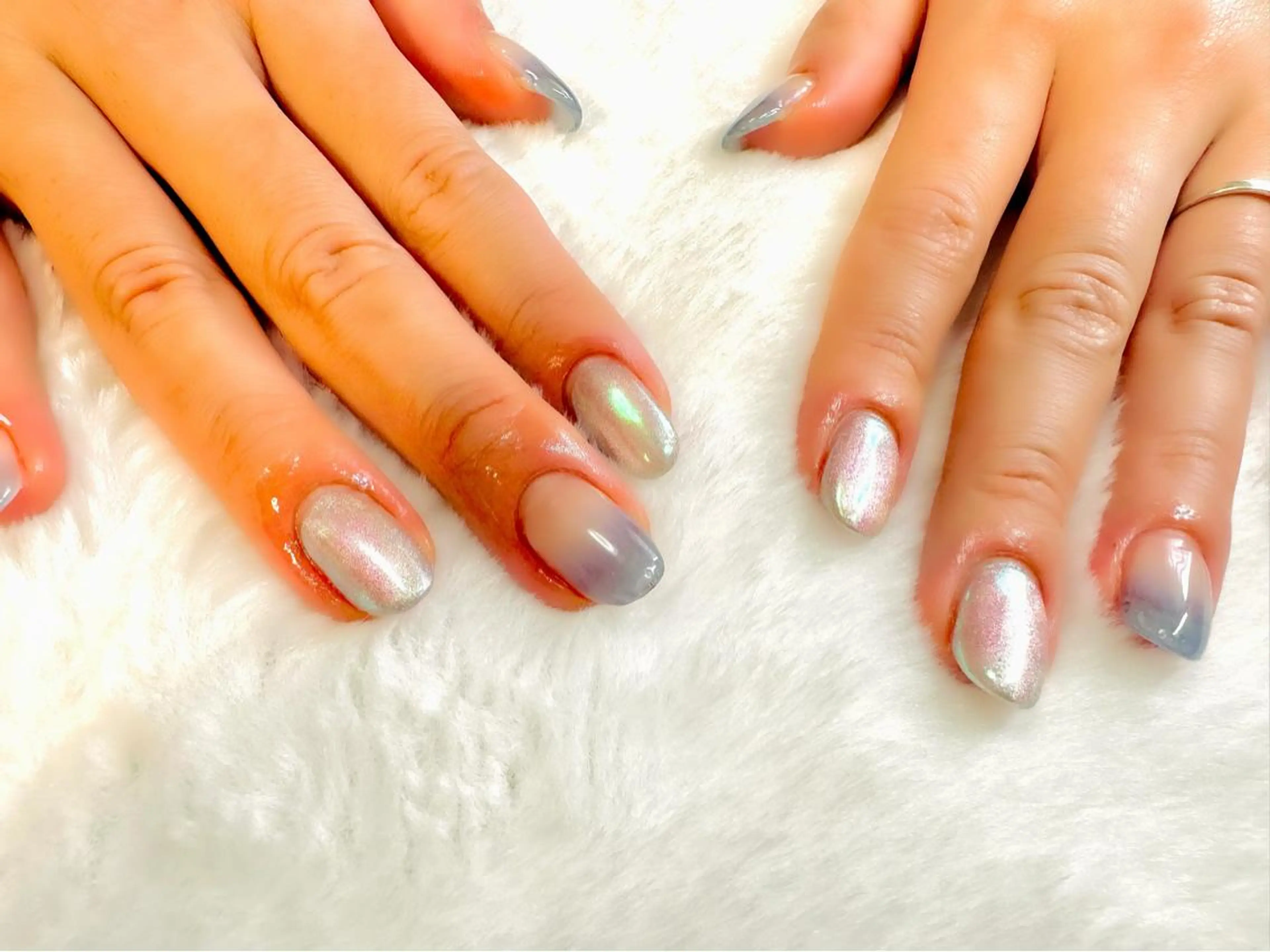 ネイル グラデーション ハンドネイル no-birisu nailのネイルデザイン