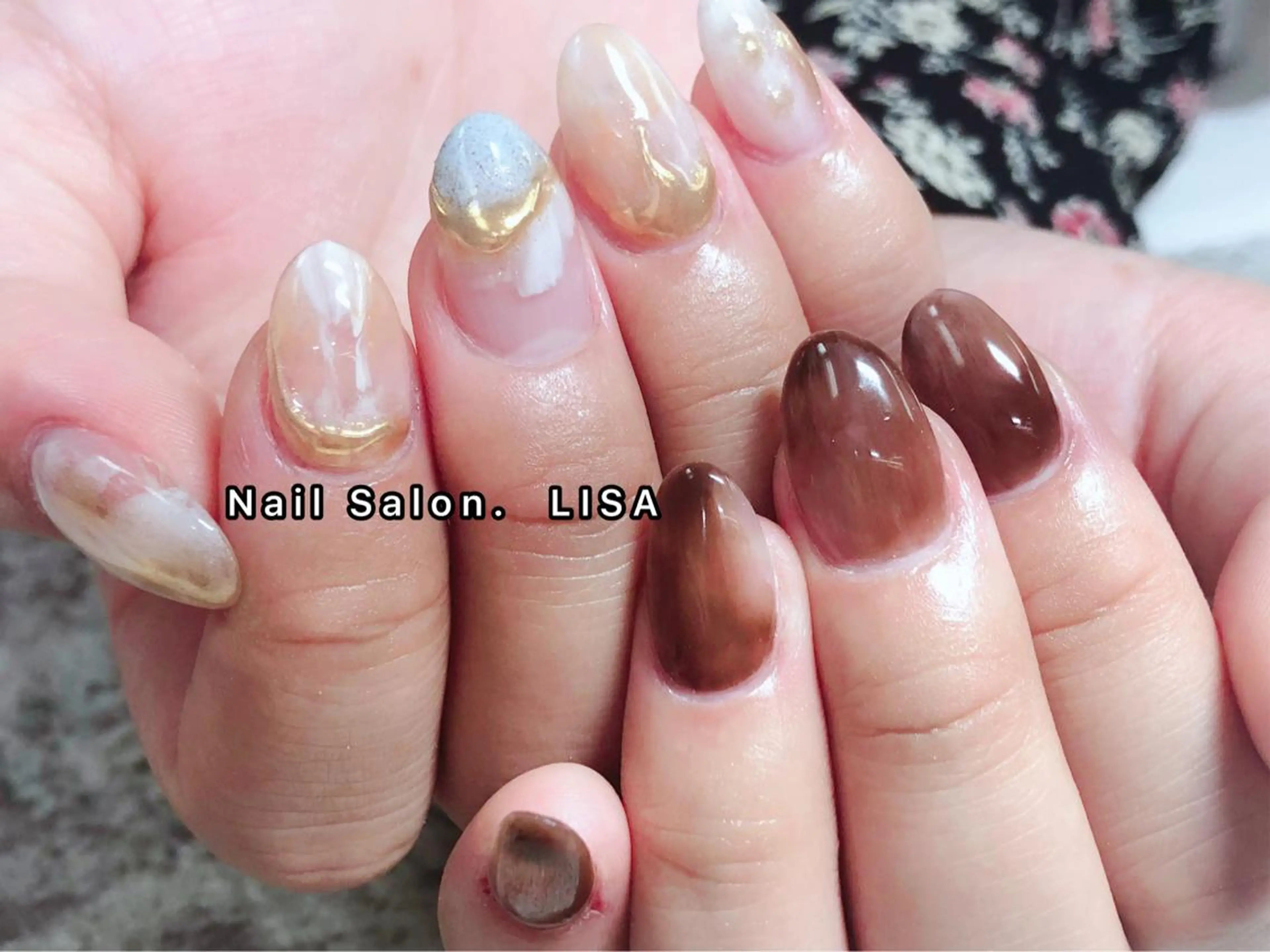 ネイル アートネイル スカルプネイル 🎀 RI🎀のネイルデザイン