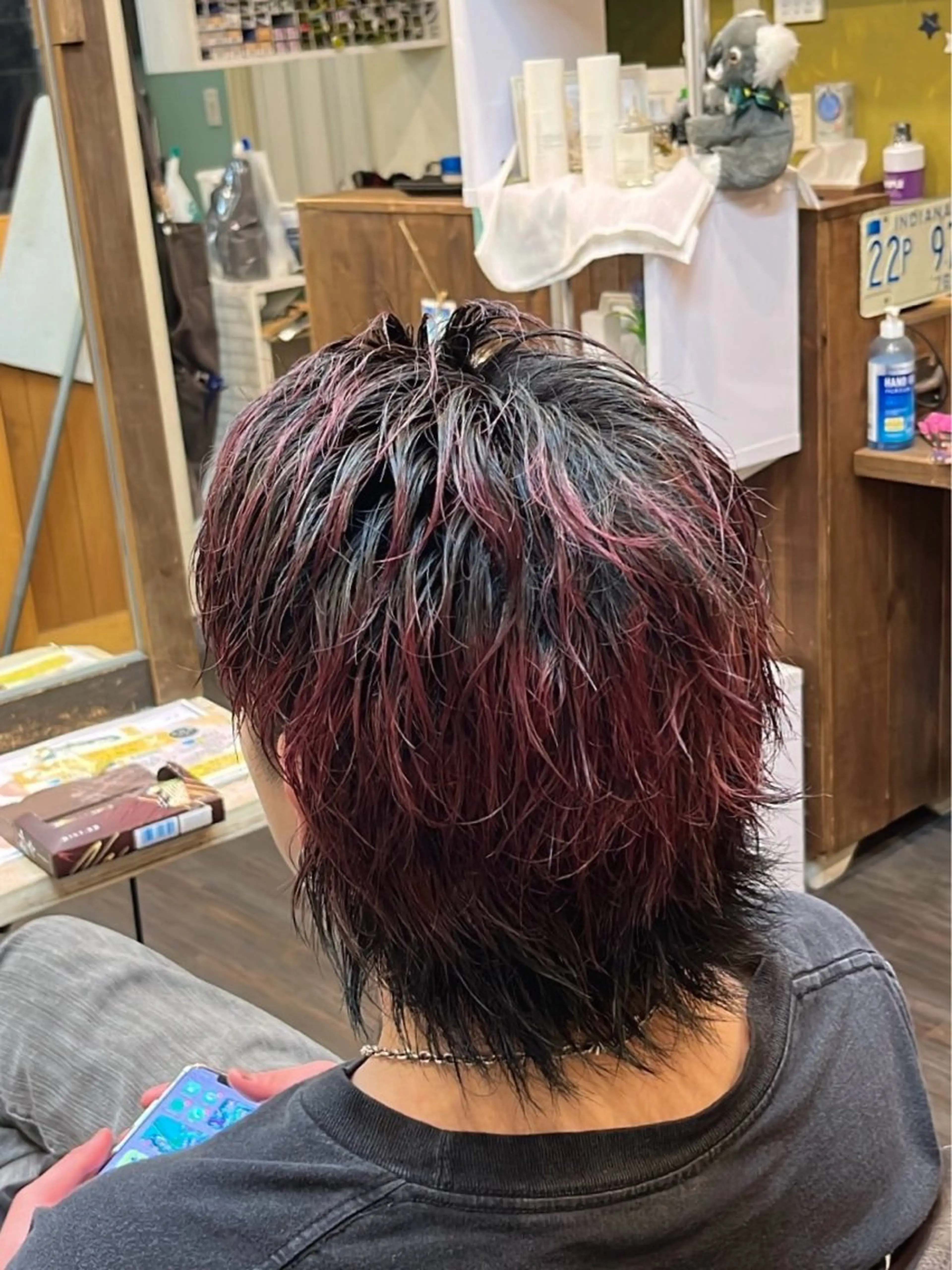 ショート カラー メンズ エクステ/ブリーチ / Hayatoのヘアスタイル