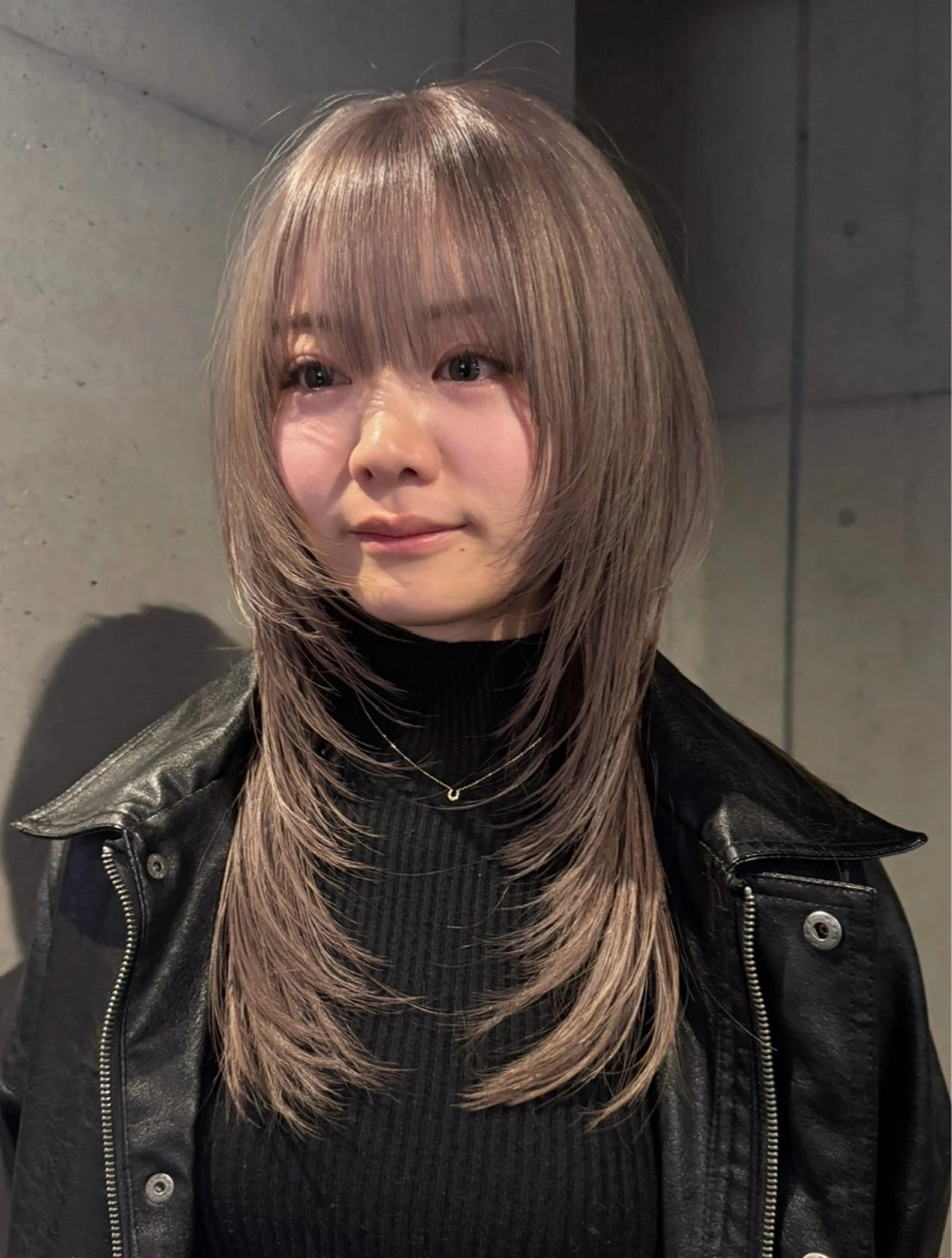 ロング カラー カット ヘアカラー だいち/ブリーチ/ レイヤーカットのヘアスタイル