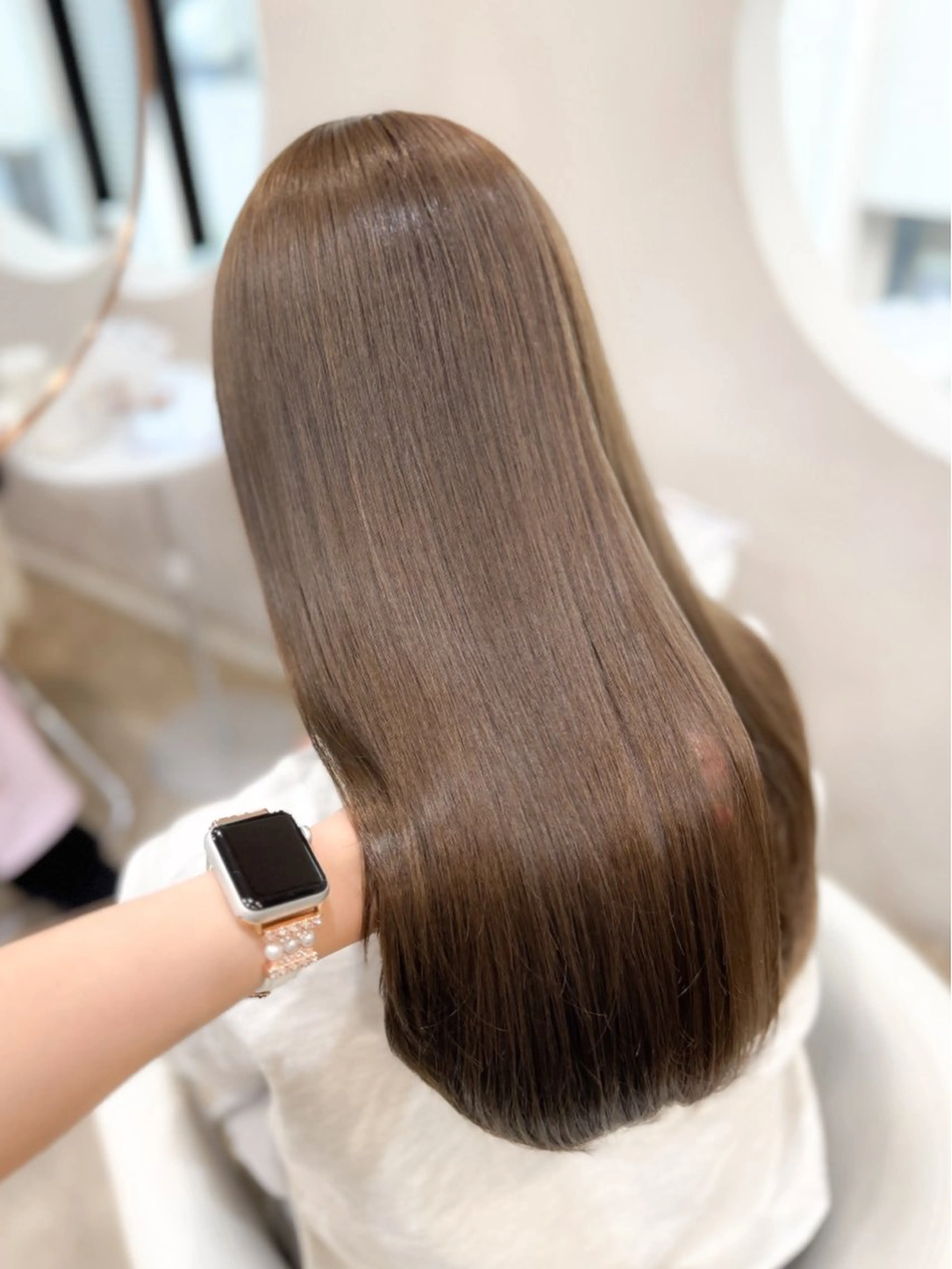 🫧5月限定🫧透明感カラー＋まっすぐすぎない縮毛矯正＋うる艶トリートメントの写真