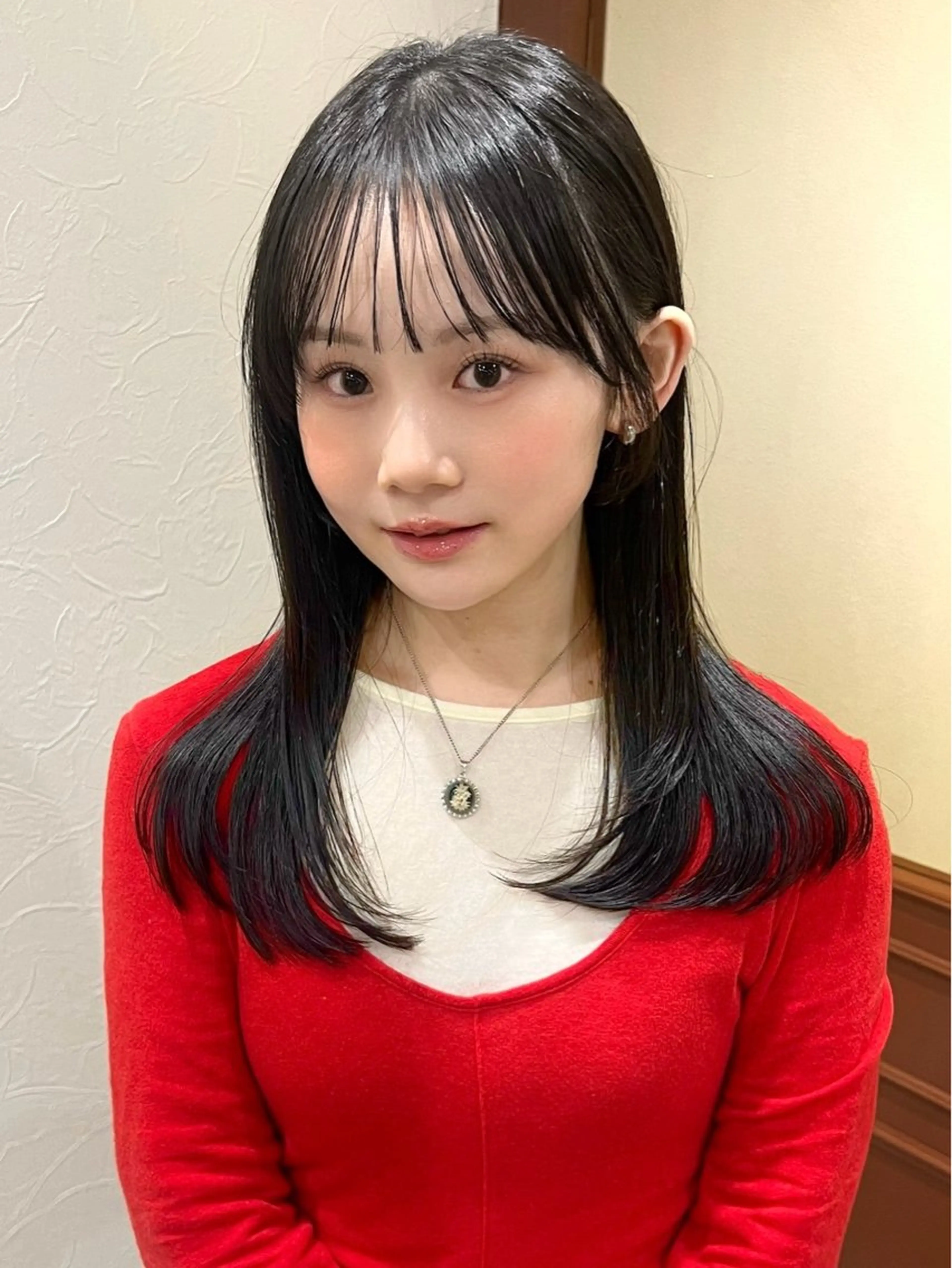 ロング カラー グレージュ 韓国風ヘア レイヤーカット ヘアカラー Kasumi /伏見 /髪質改善/ロングのヘアスタイル