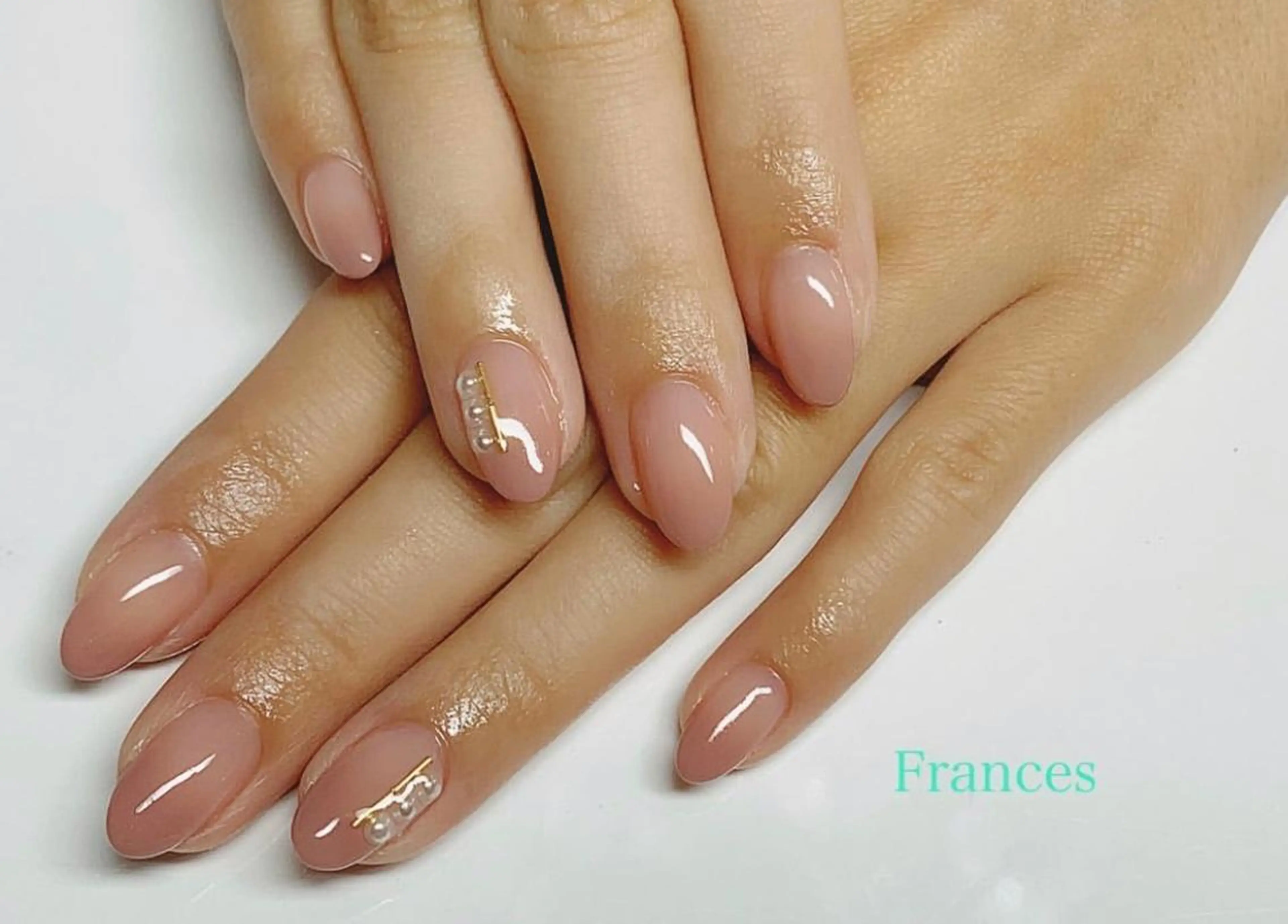 ネイル ストーンネイル ハンドネイル Frances 今村のネイルデザイン