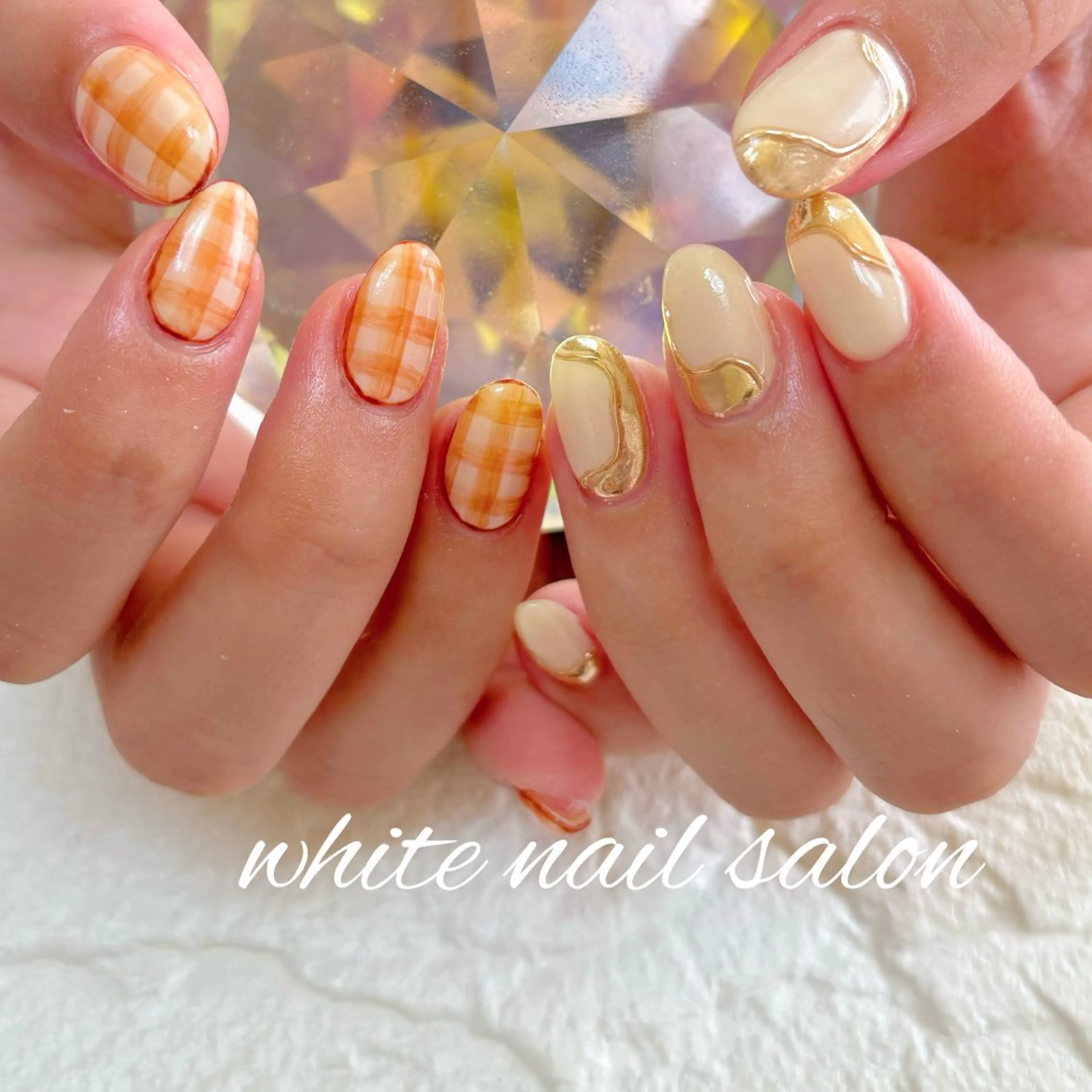ネイル フットネイル 持ち込み ハンドネイル white nail salonのネイルデザイン