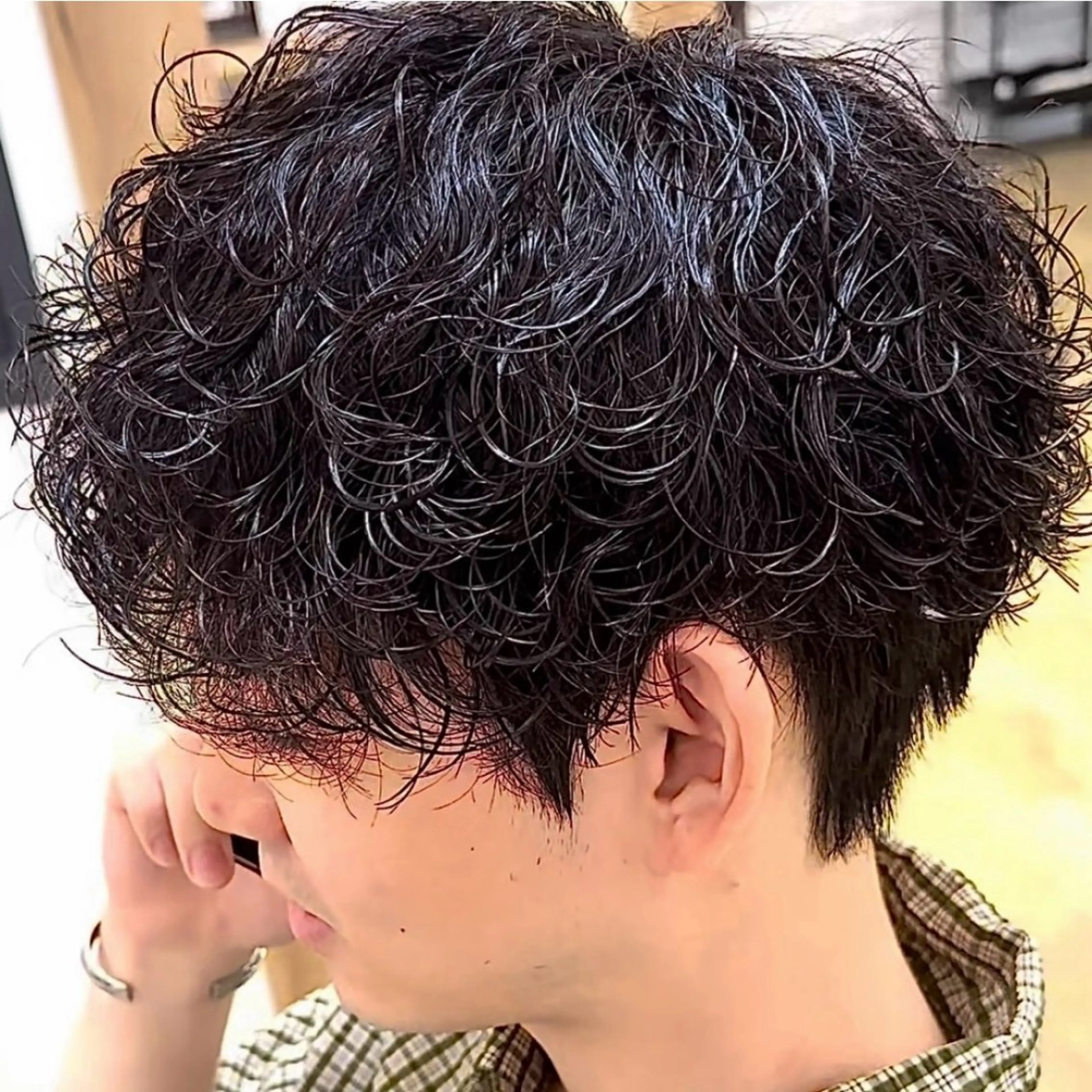パーマ メンズ メンズパーマ 波巻きパーマ カット パーマ 安部 真弘のヘアスタイル