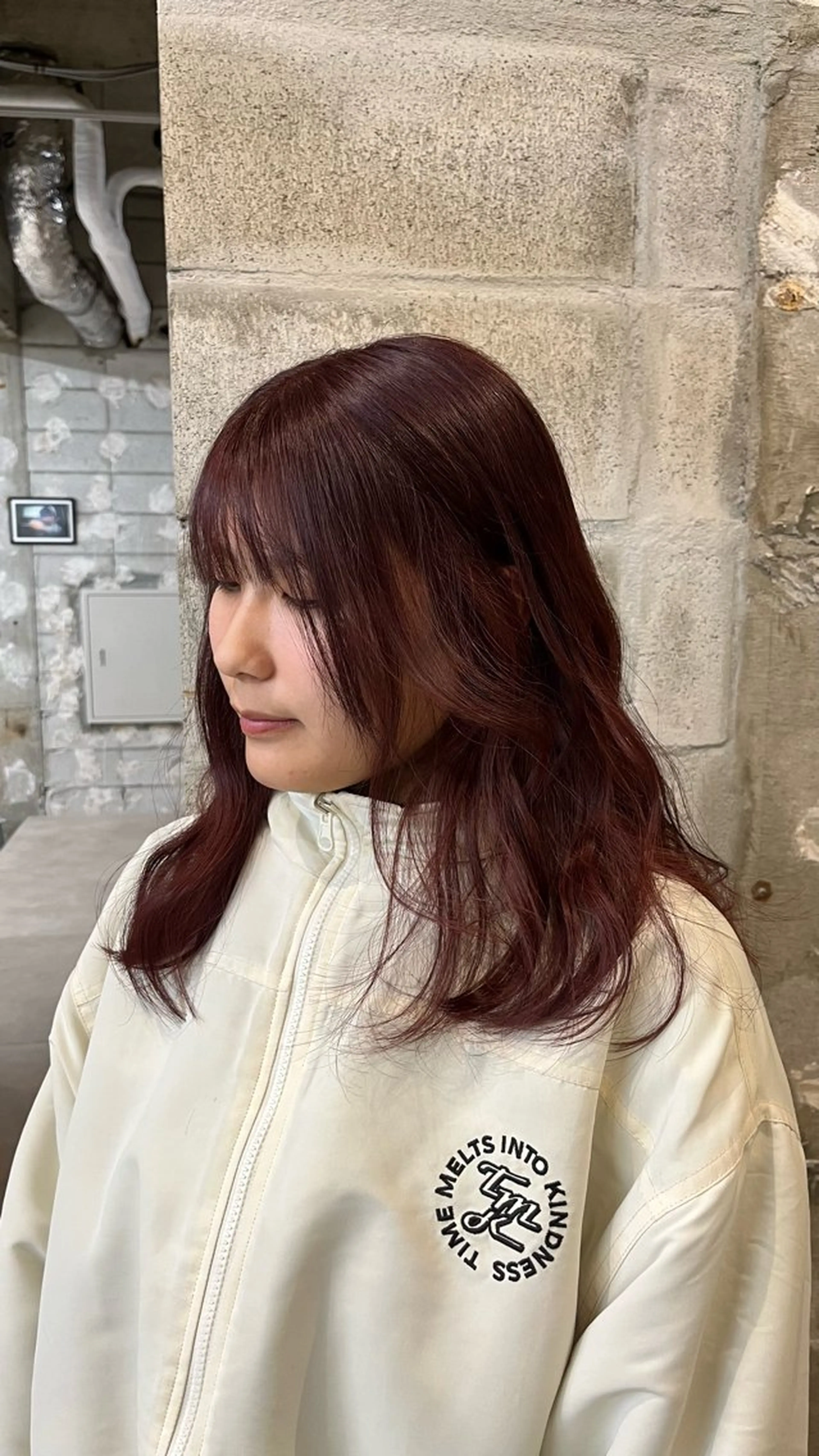 セミロング ヘアカラー riko／ SYS by fitのヘアスタイル