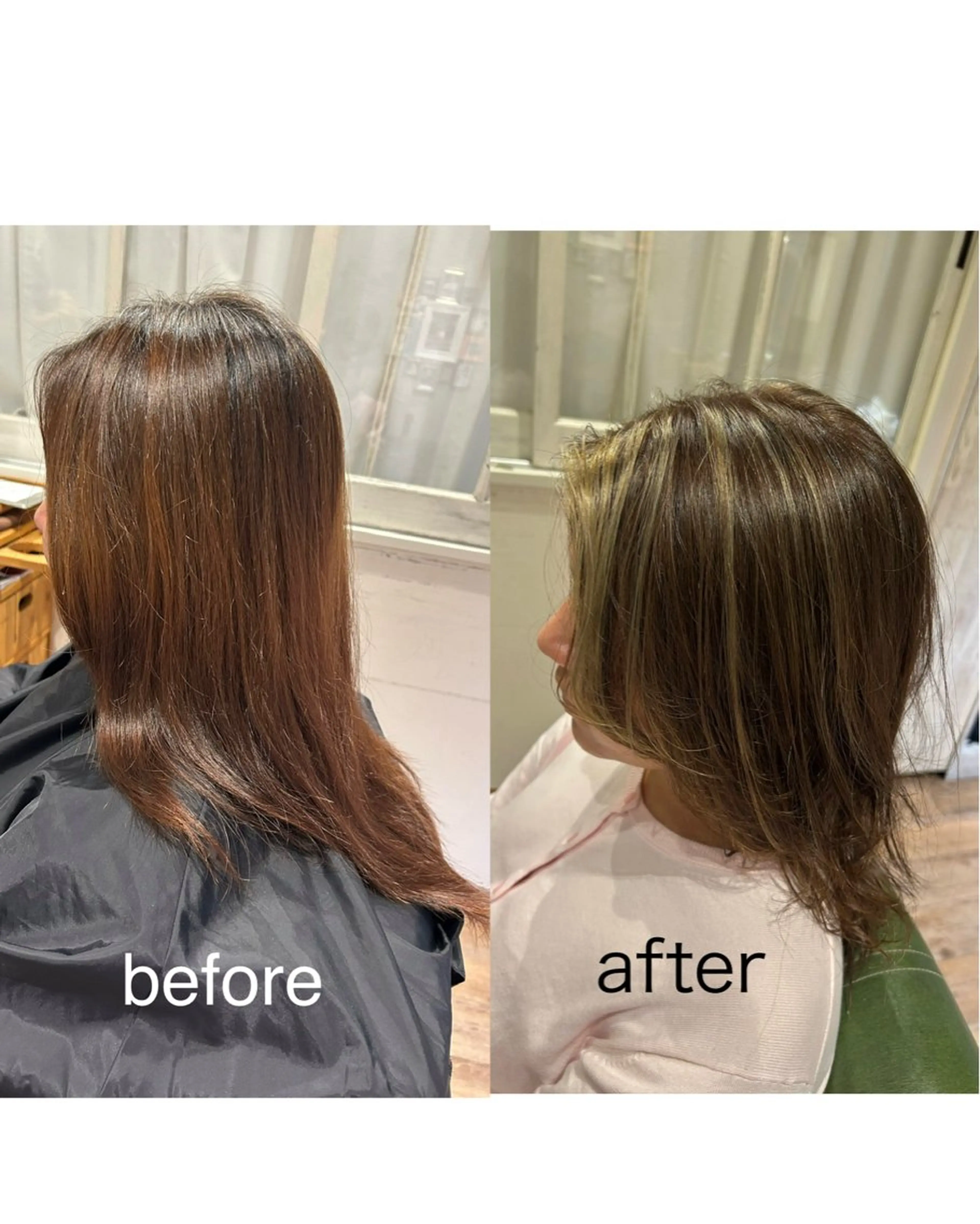ロング ハイライト トリートメント 舟根 大夢のヘアスタイル