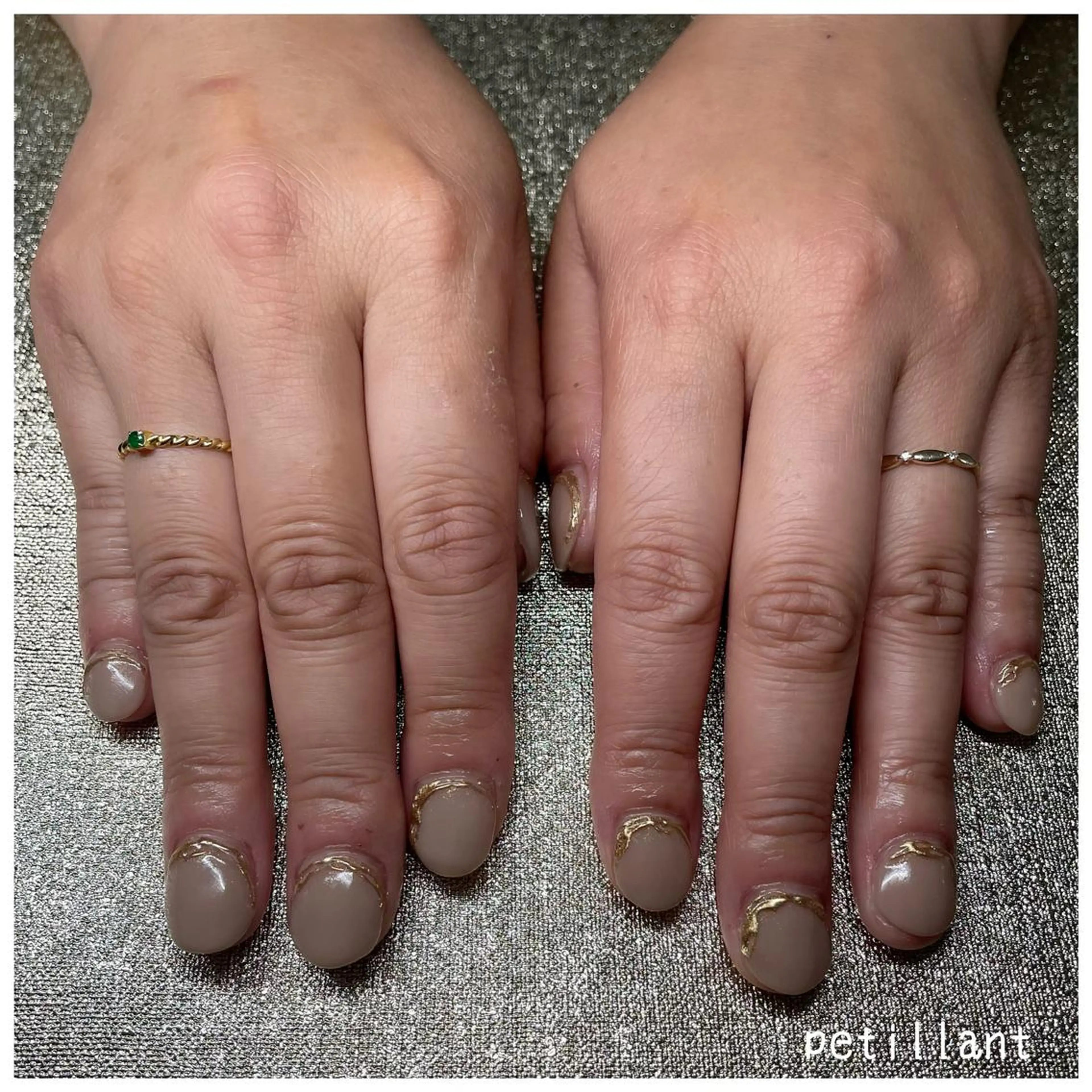 ネイル アートネイル 長さ出し nail salon petillantのネイルデザイン