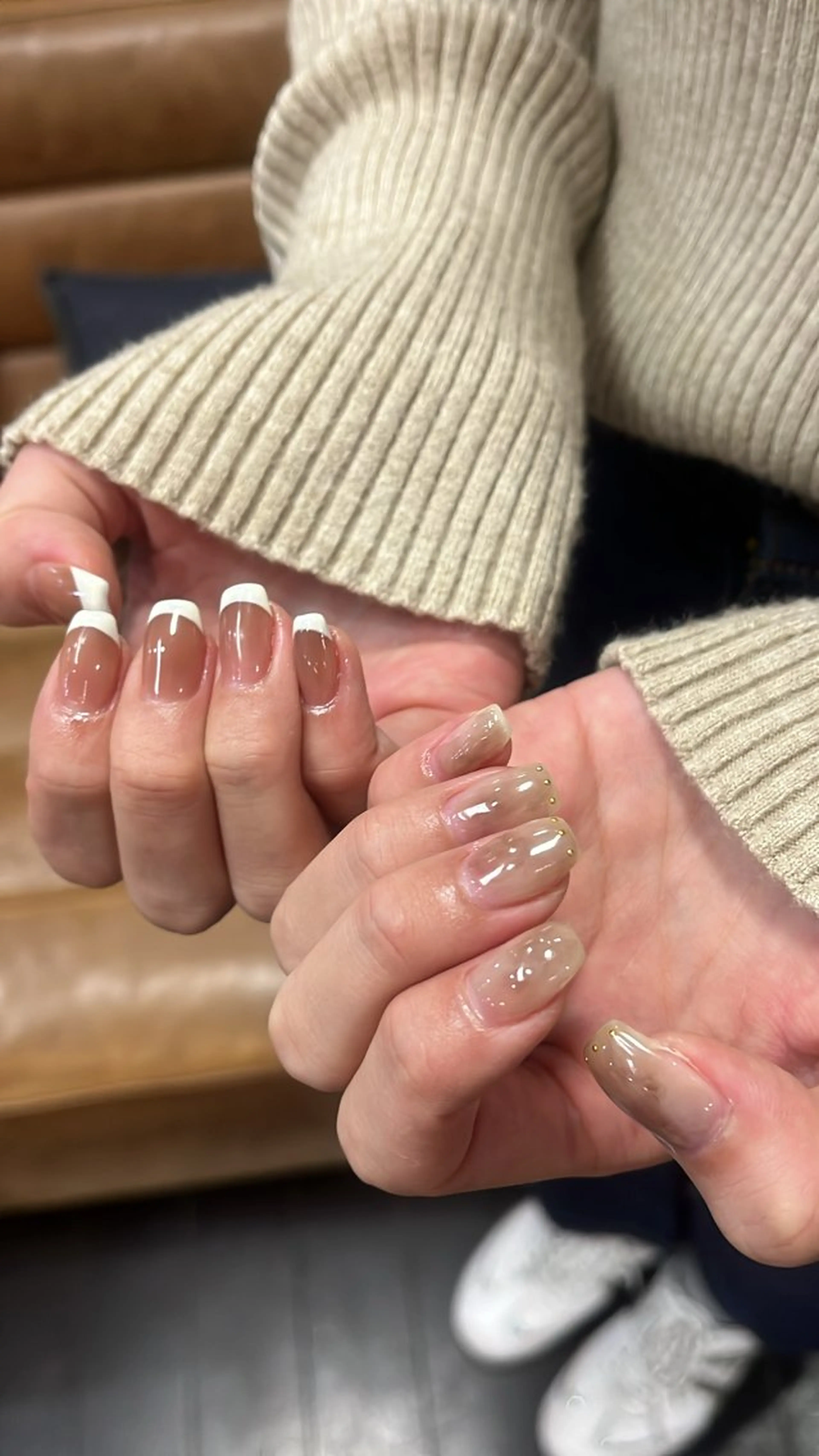 ネイル ニュアンスネイル シンプルネイル ハンドネイル SAKU nail 作島茜のネイルデザイン