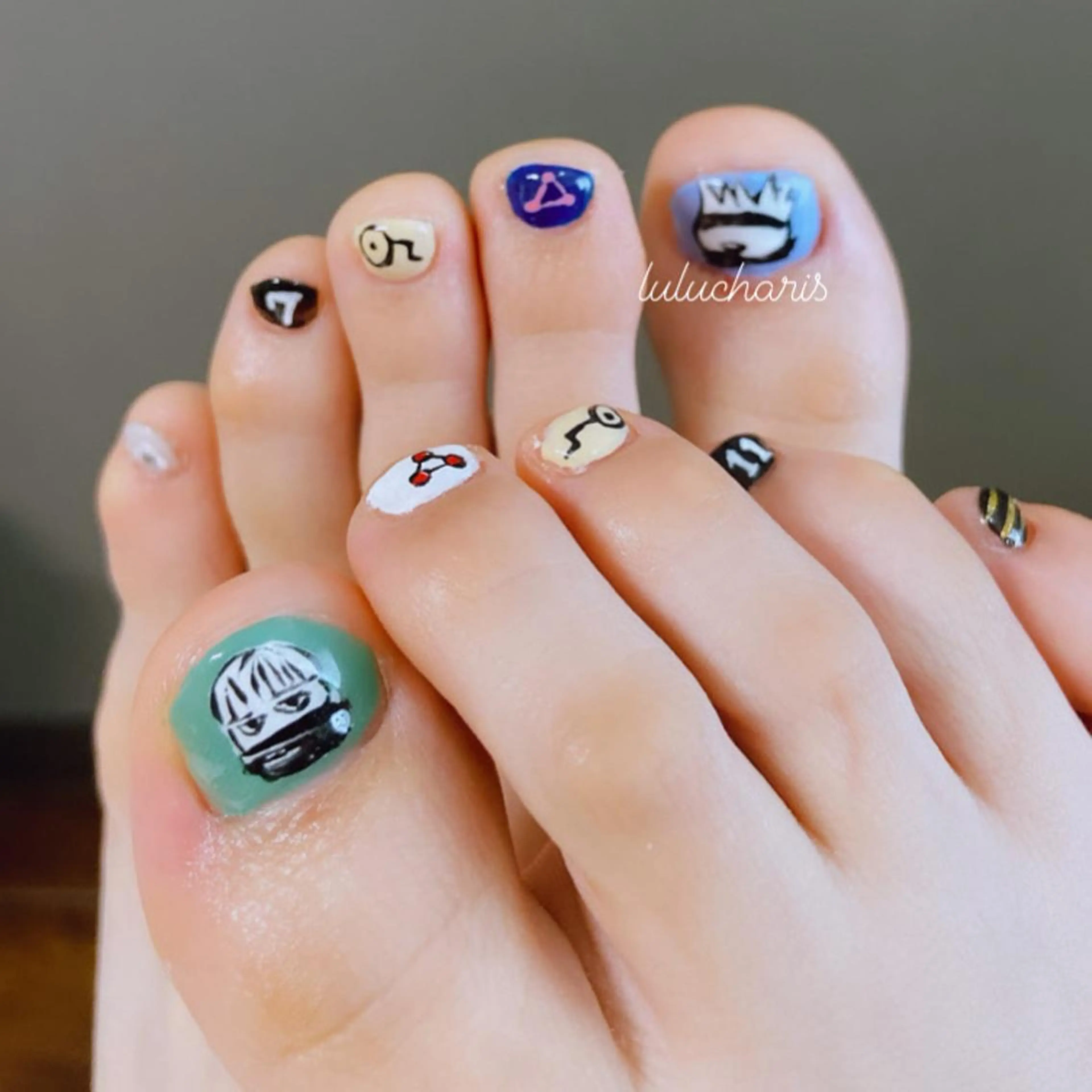 ネイル フットネイル 持ち込み lulucharis nailのネイルデザイン