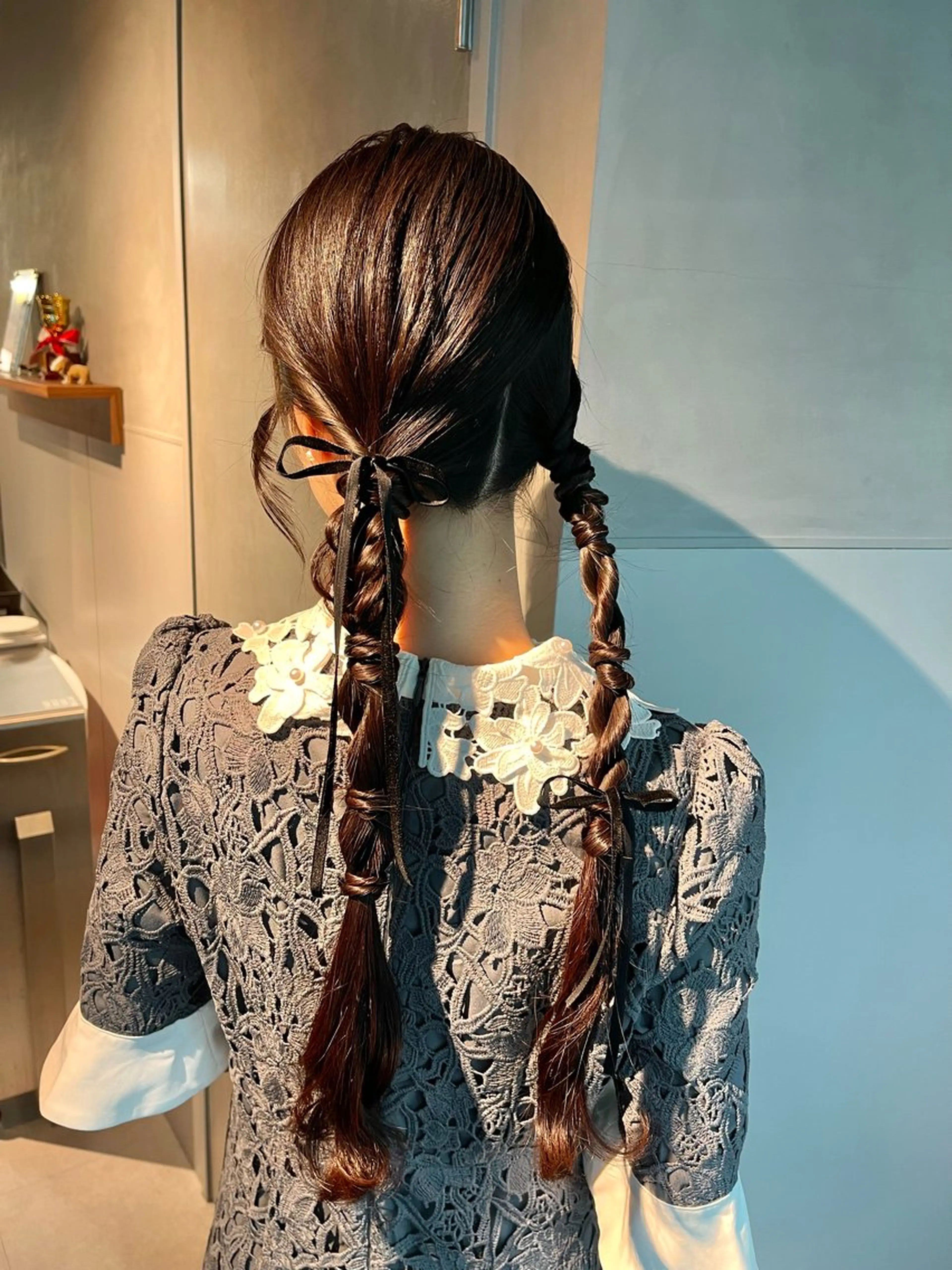 ヘアアレンジ ポニーテール 結婚式・ブライダル 卒業式のヘアスタイル ヘアセット charm《銀座》 ヘアセット/縮毛矯正のヘアスタイル