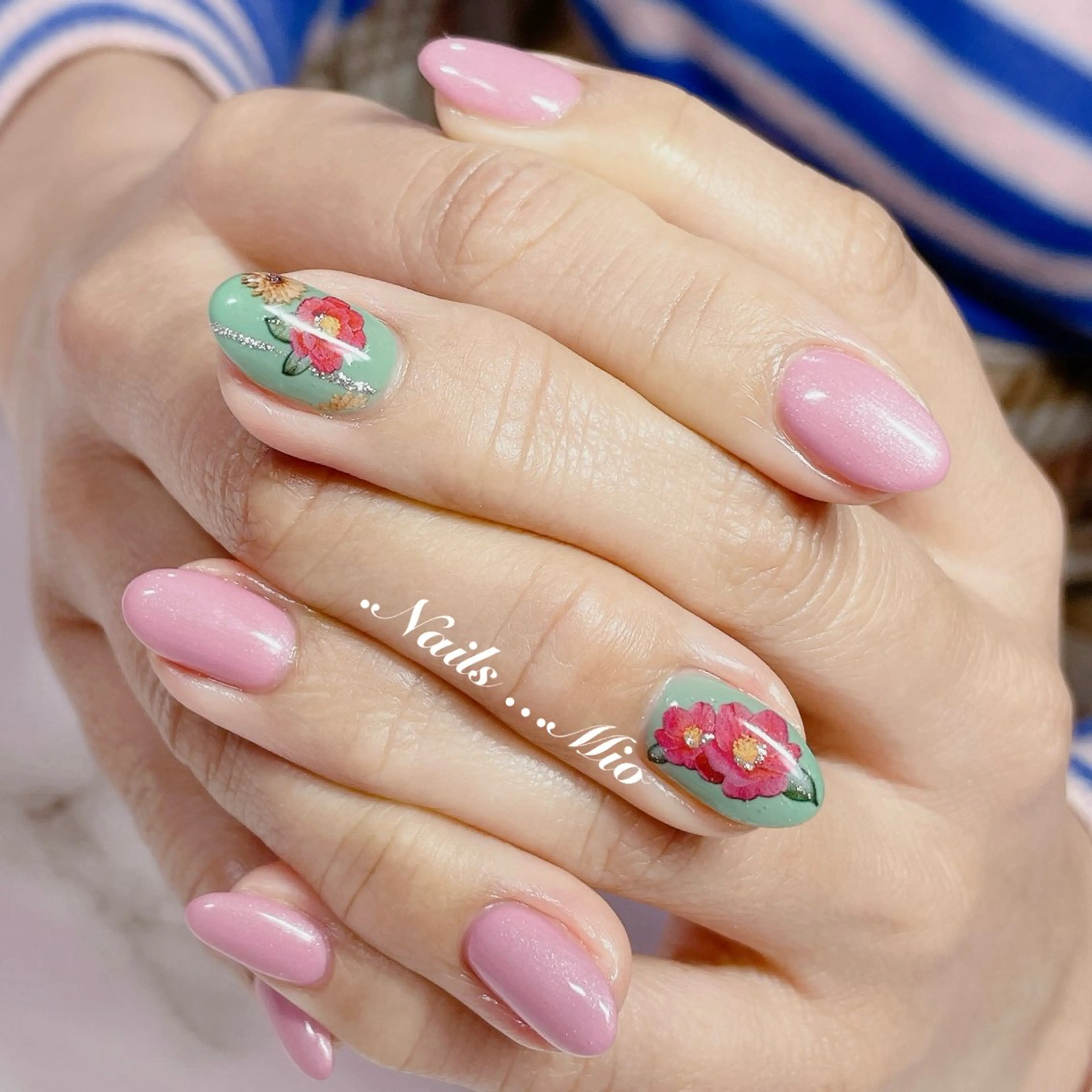 ネイル アートネイル ジェルネイル ワンカラーネイル .Nails Mio 赤羽西ネイルサロンのネイルデザイン