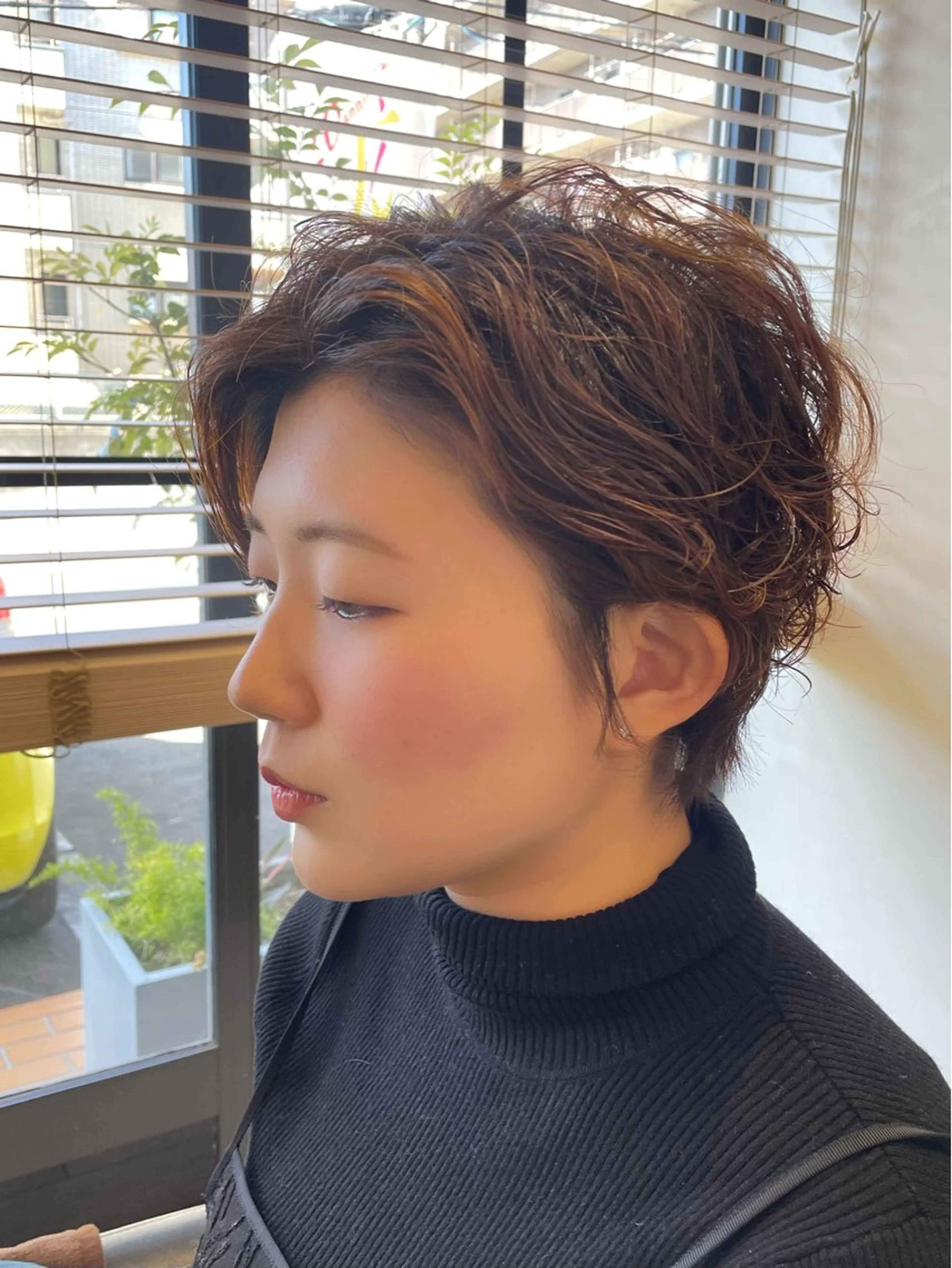 ショート パーマ ハンサムショート ショートヘア カット パーマ 小川 泉美のヘアスタイル