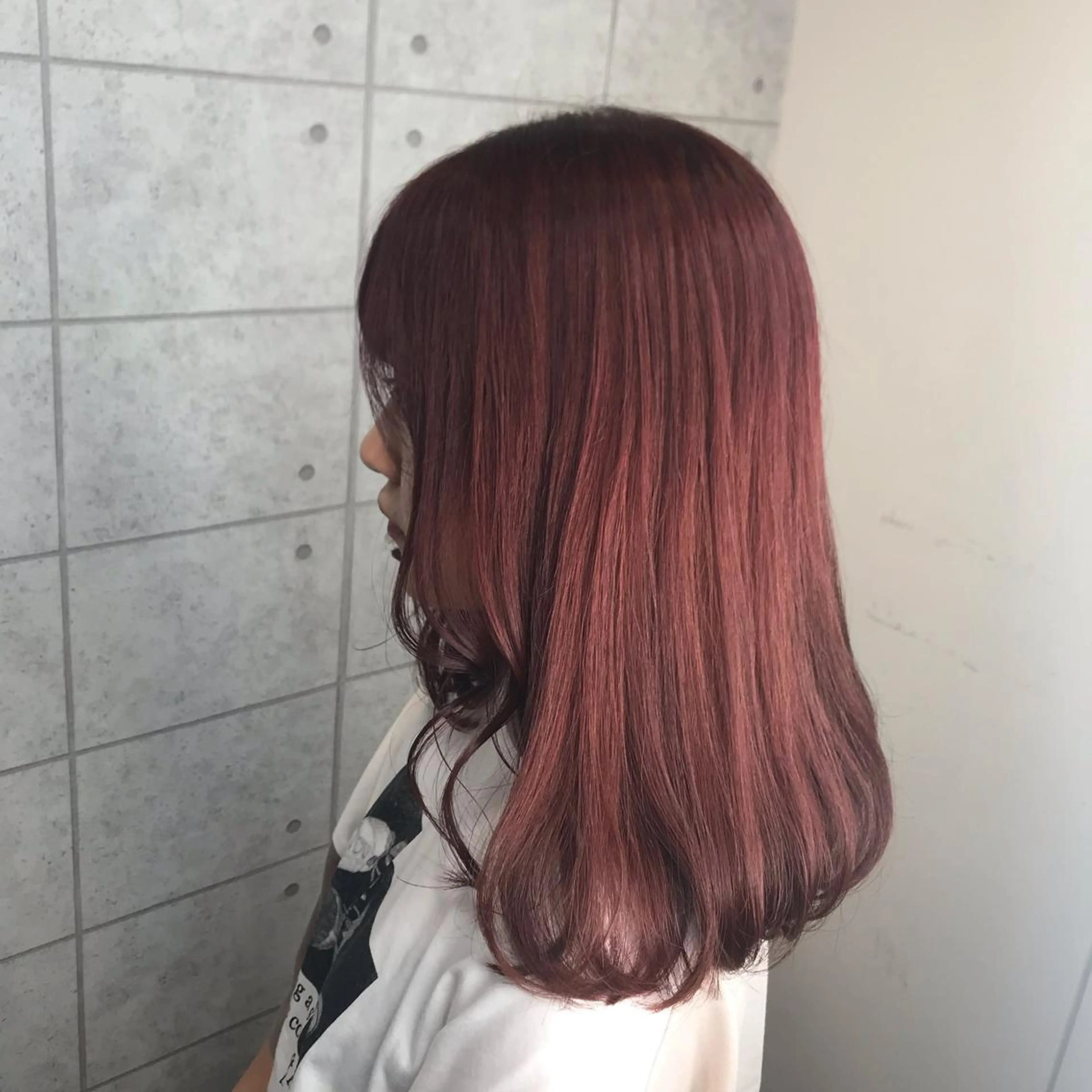セミロング カラー 烏丸韓国ヘア🇰🇷 ayaka🎀のヘアスタイル